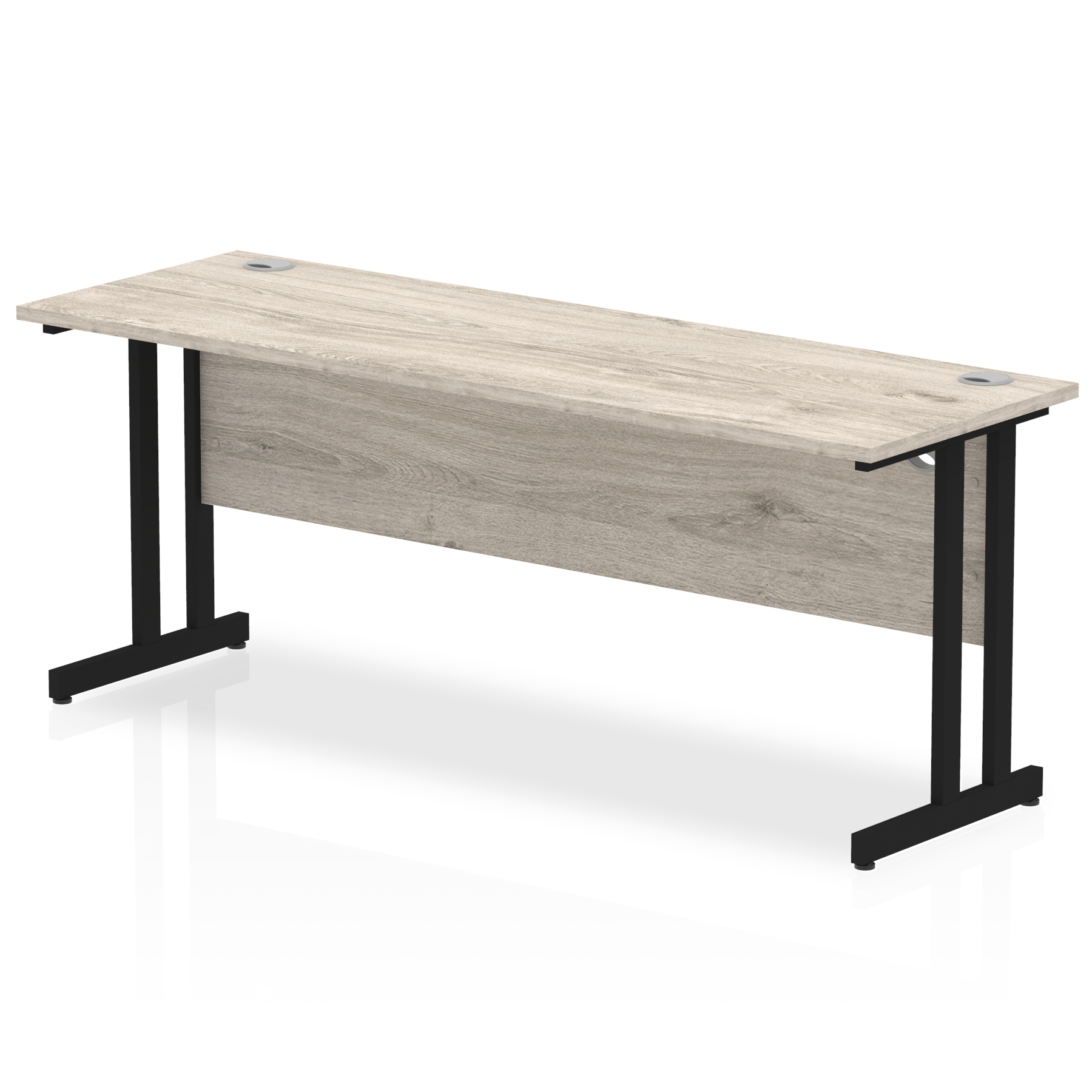 Grey Oak / Black Frame