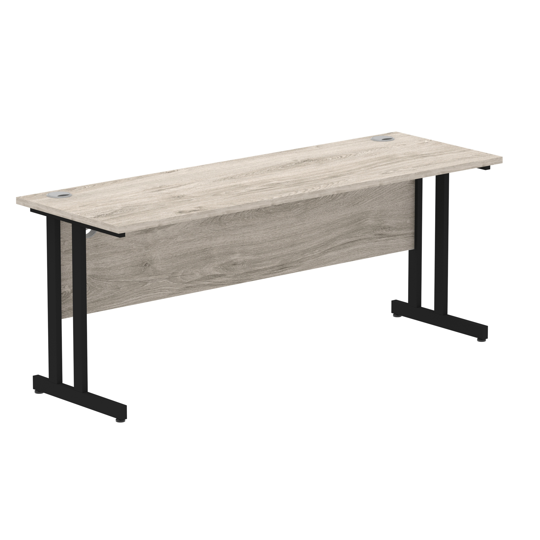 Grey Oak / Black Frame