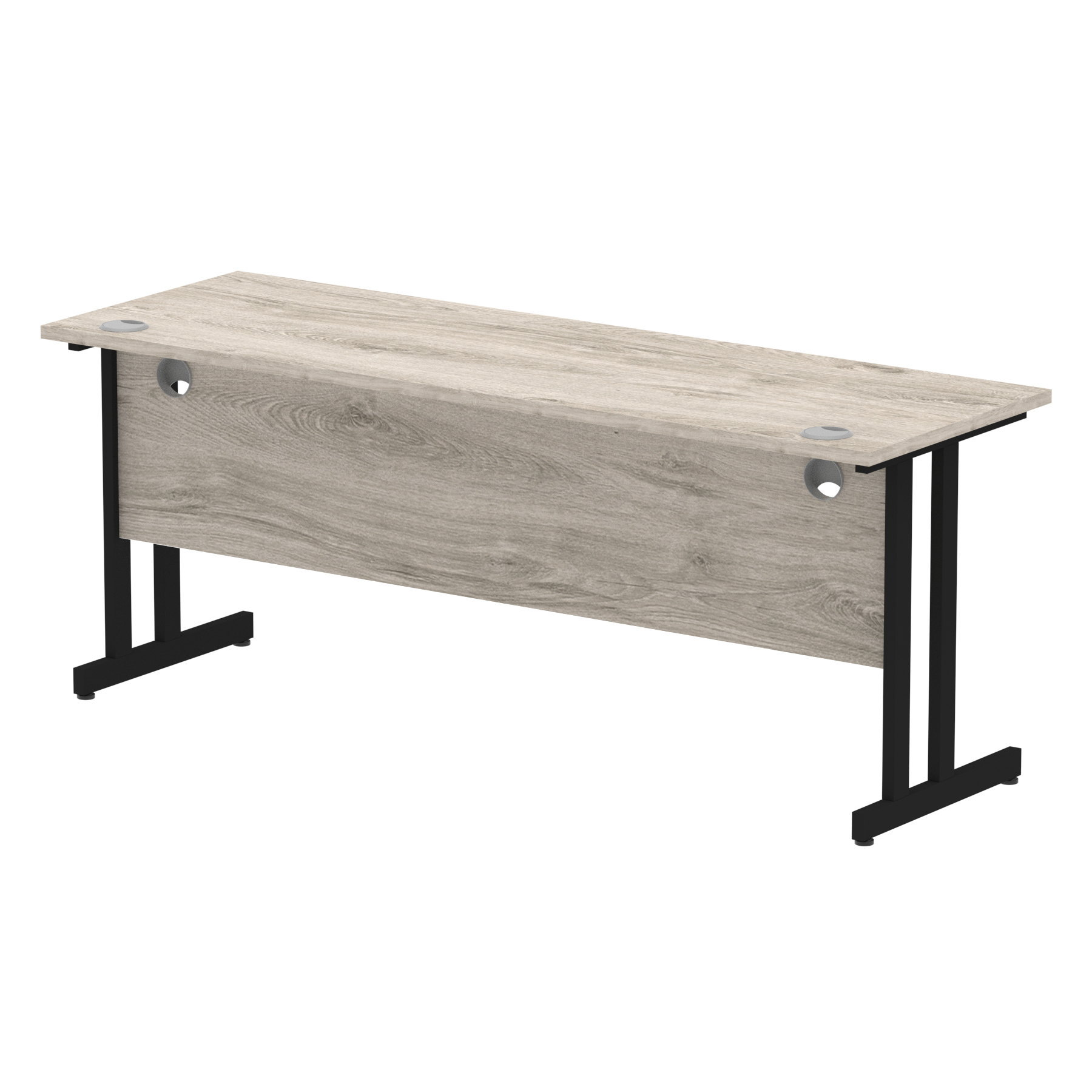 Grey Oak / Black Frame