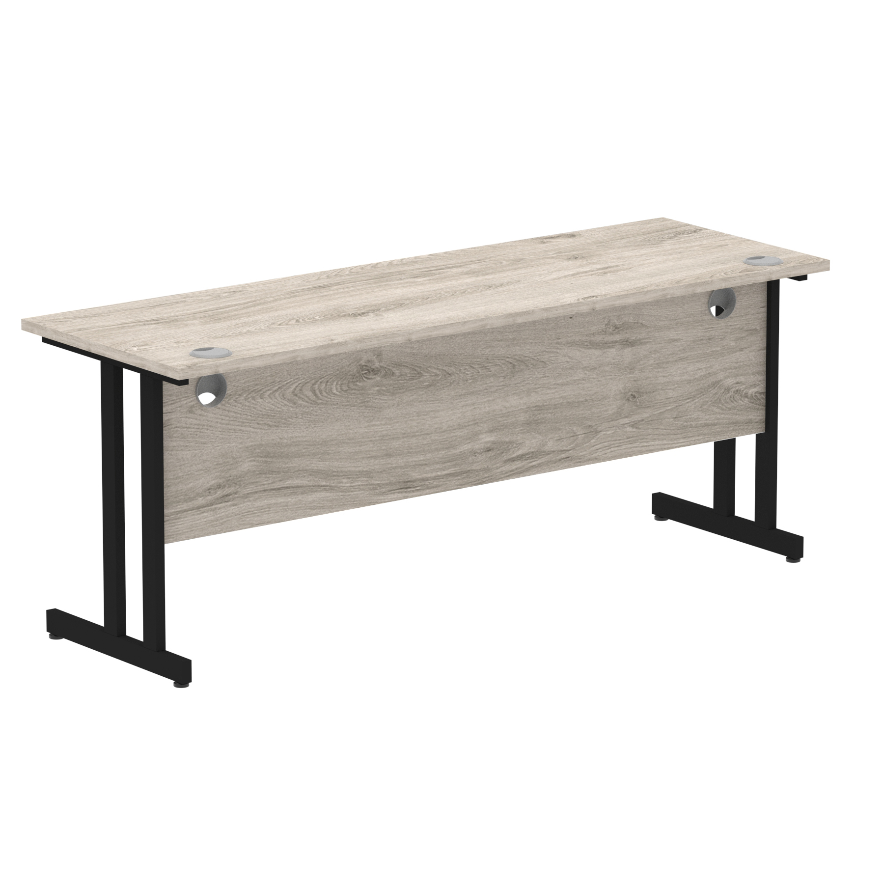 Grey Oak / Black Frame