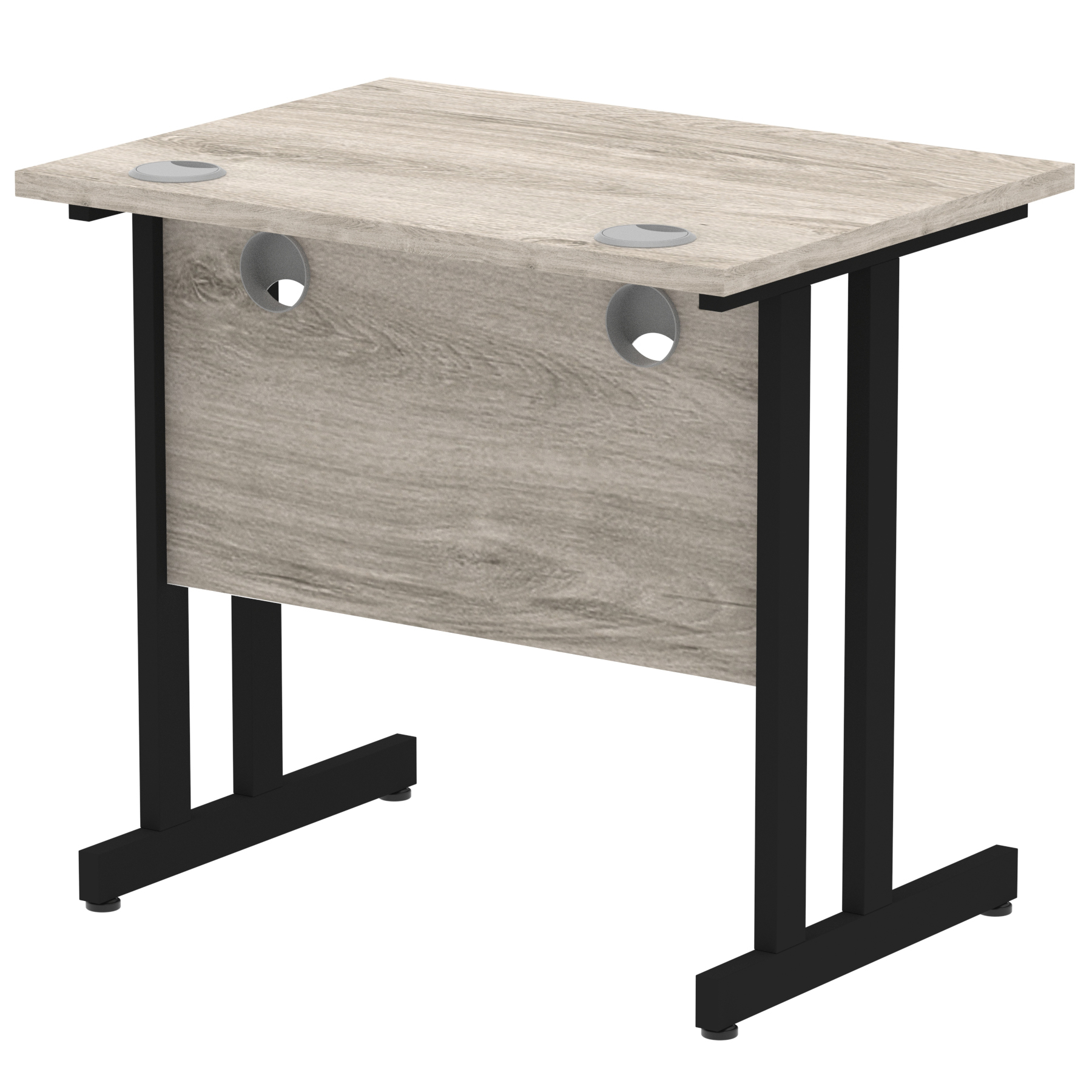 Grey Oak / Black Frame