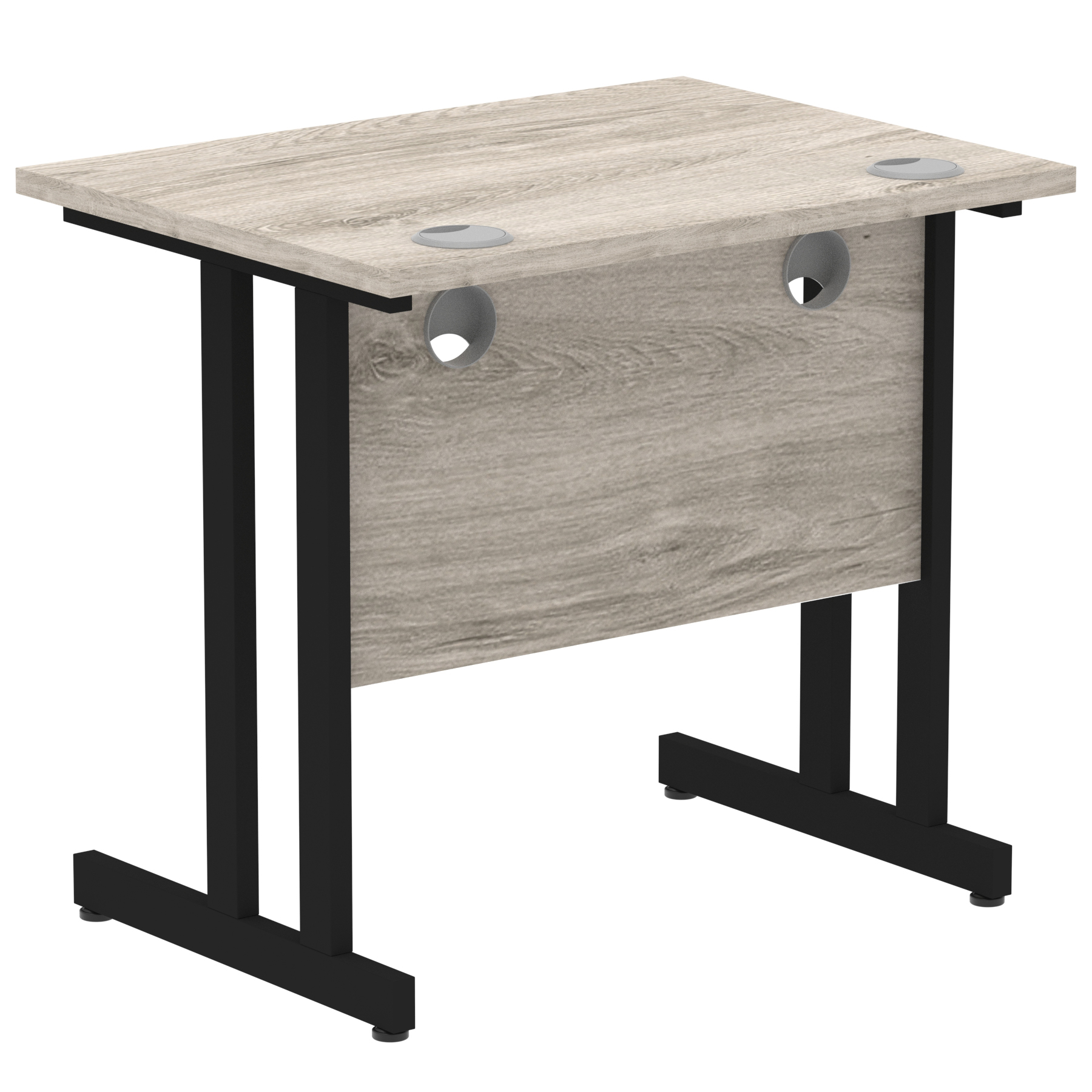 Grey Oak / Black Frame