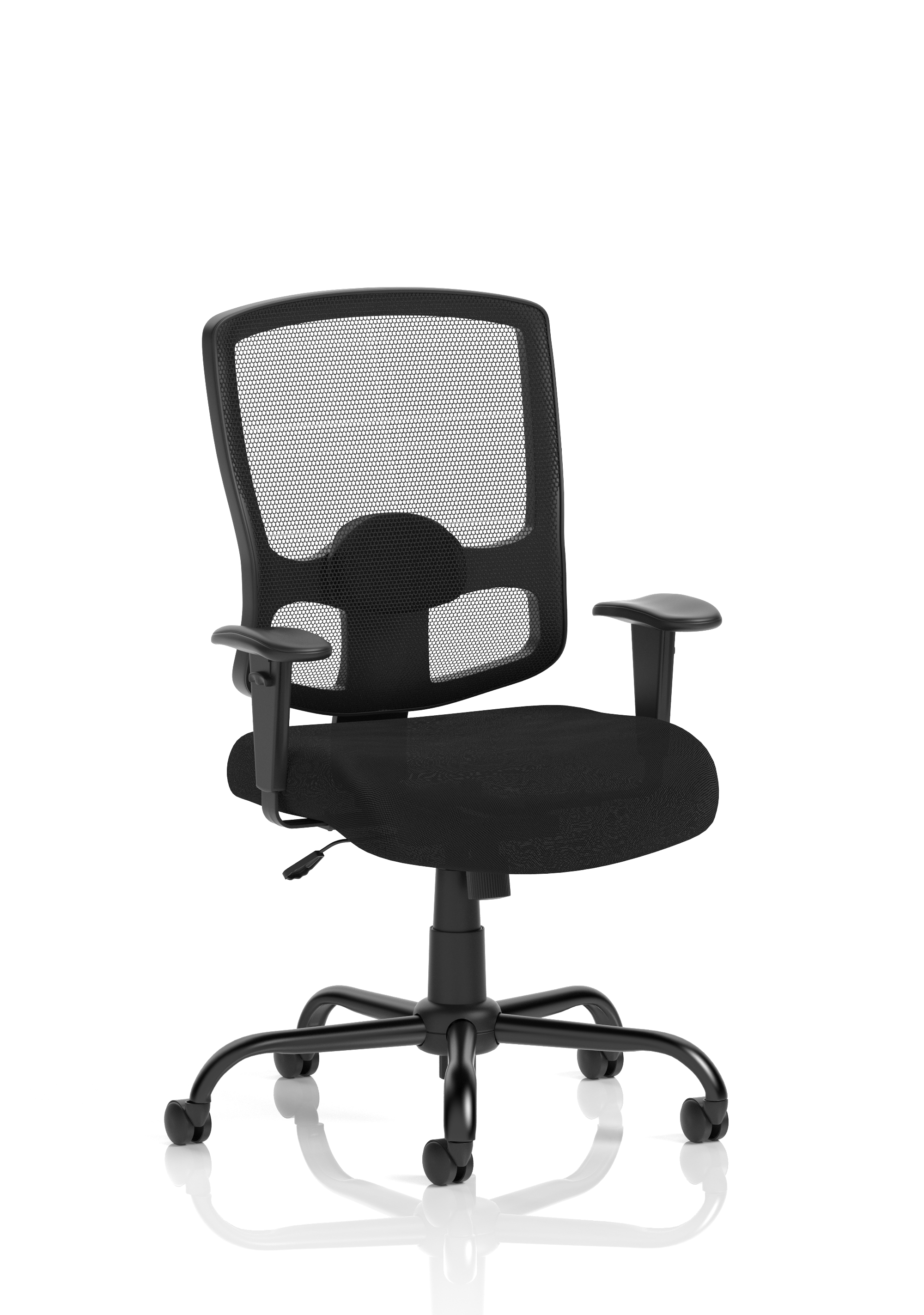 Portland HD High Back Heavy Duty Task Operator Office Chair with Arms — Black