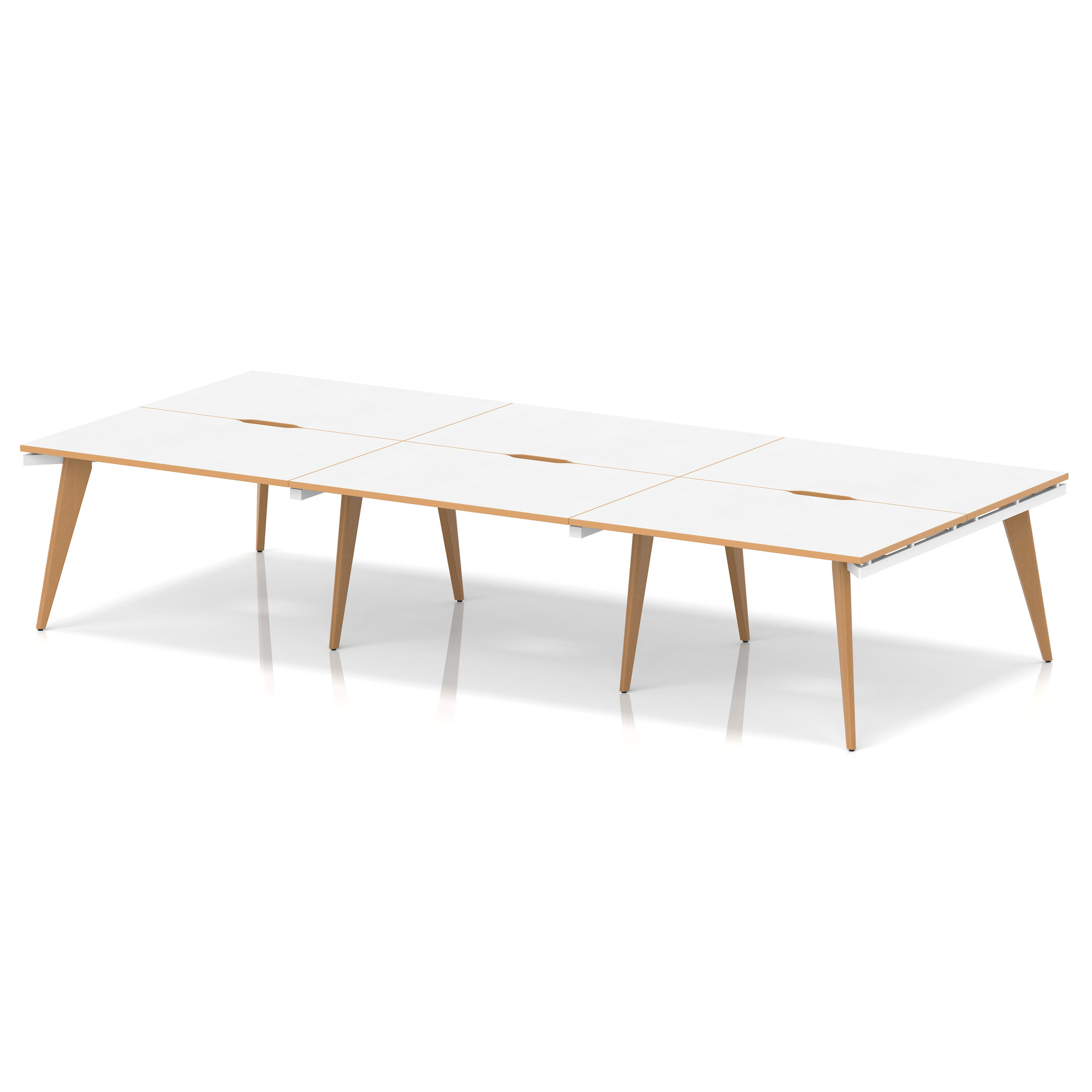 White & Natural Wood