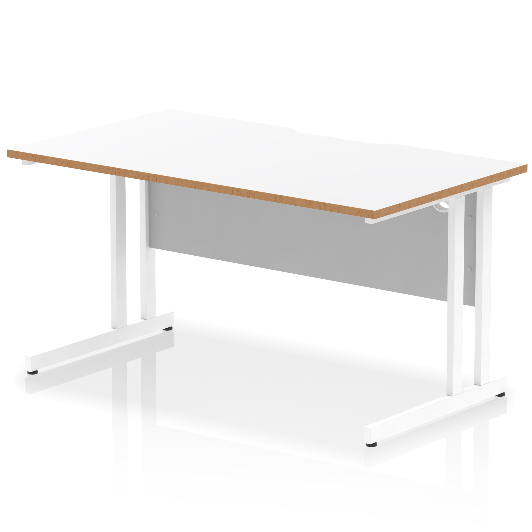 White & Natural Wood