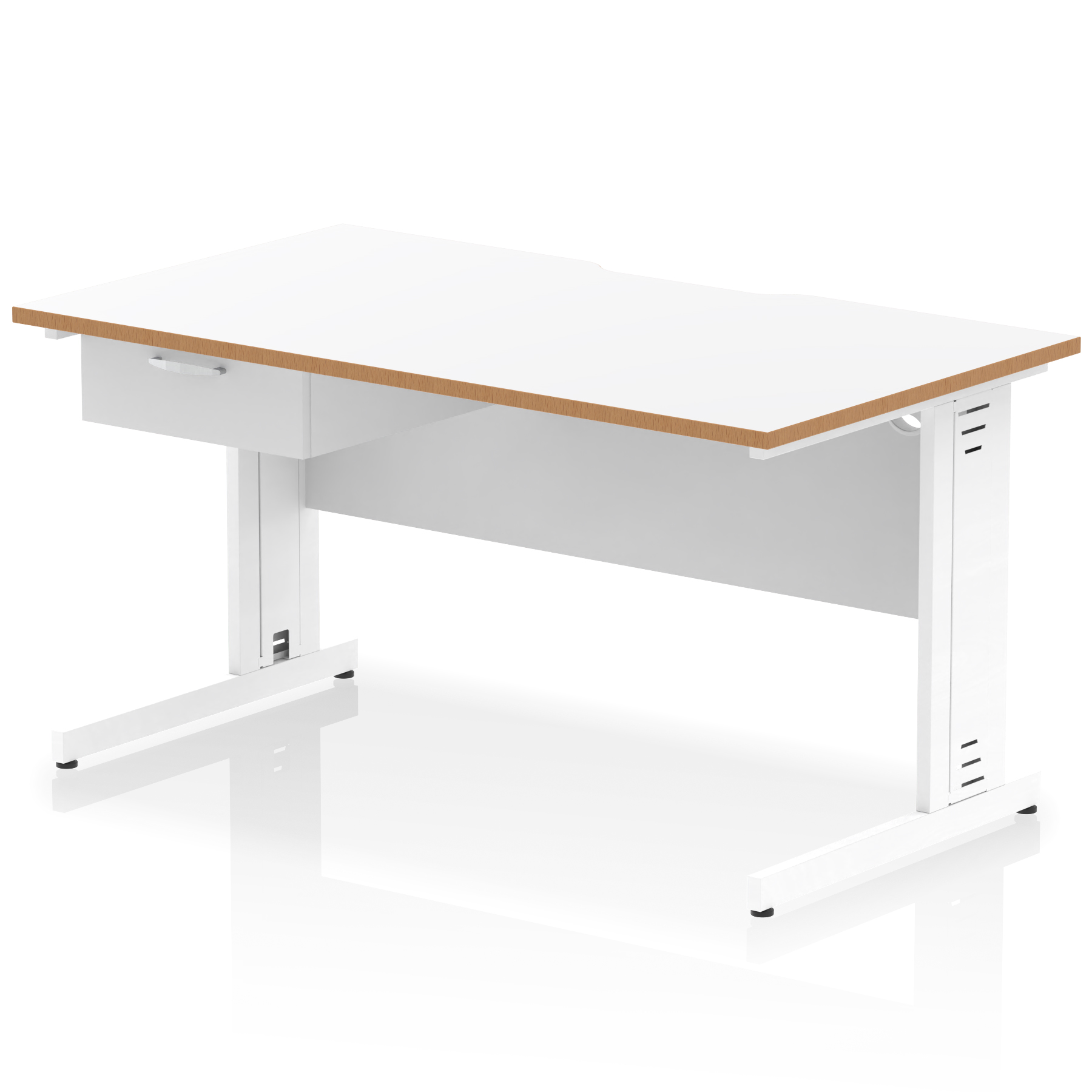 White & Natural Wood