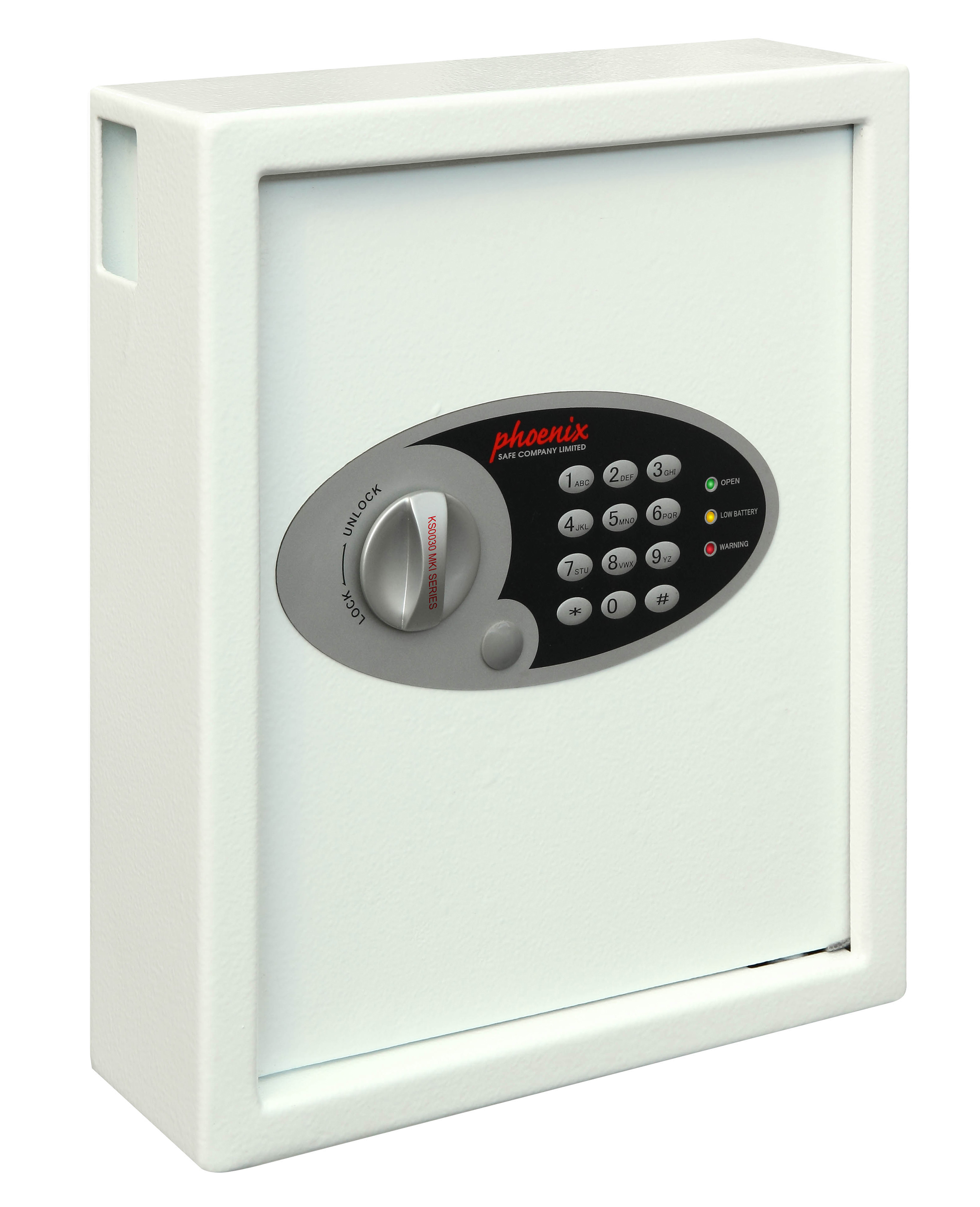 Phoenix Cygnus Key Deposit Safe — White