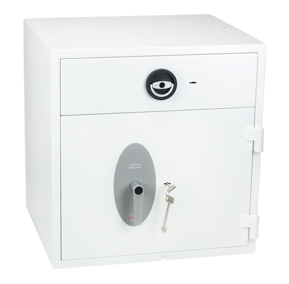 Phoenix Diamond Deposit High Security Euro Grade 1 Deposit Safe — White