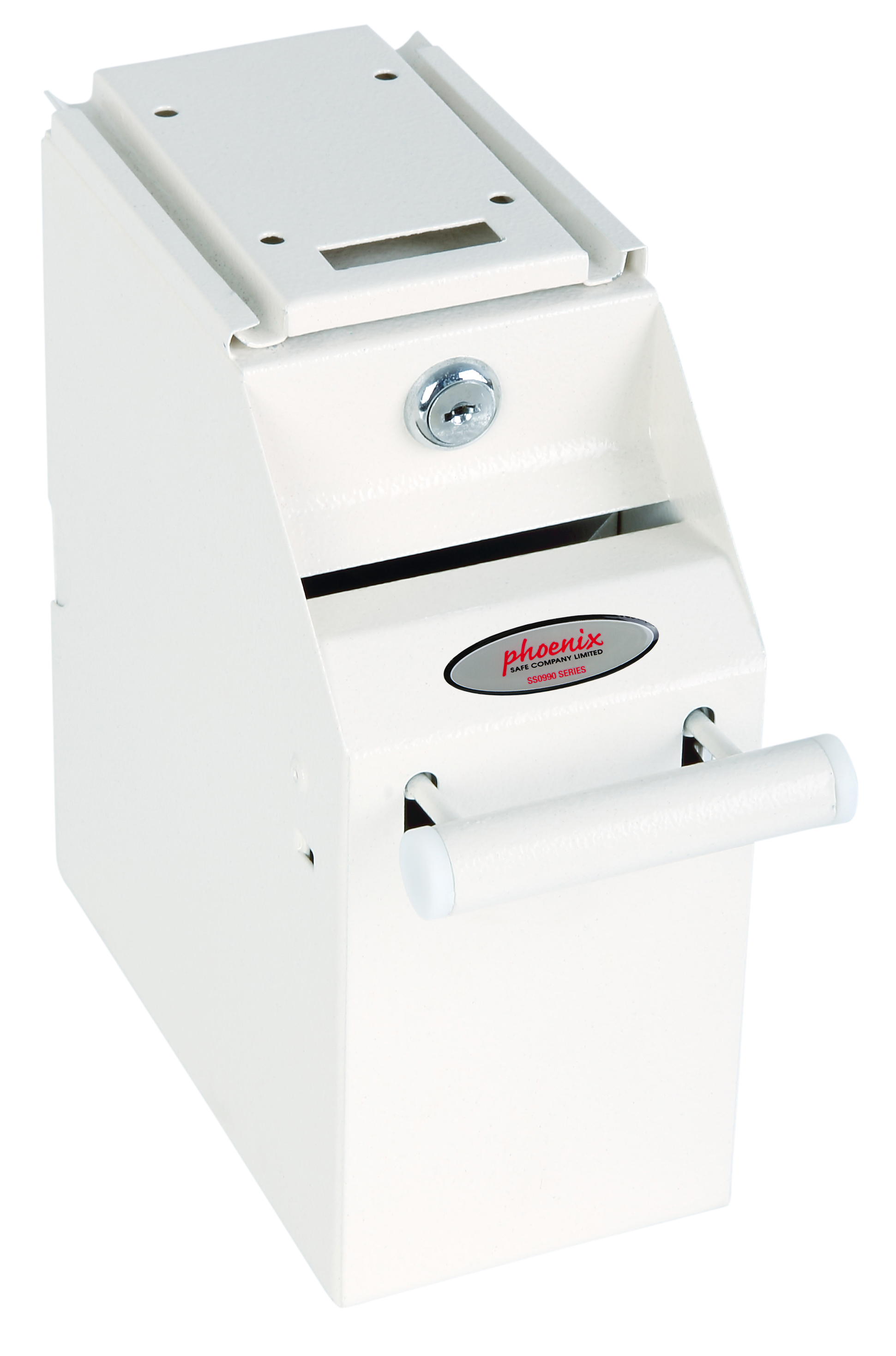 Phoenix Under Counter Note Deposit Safe — White