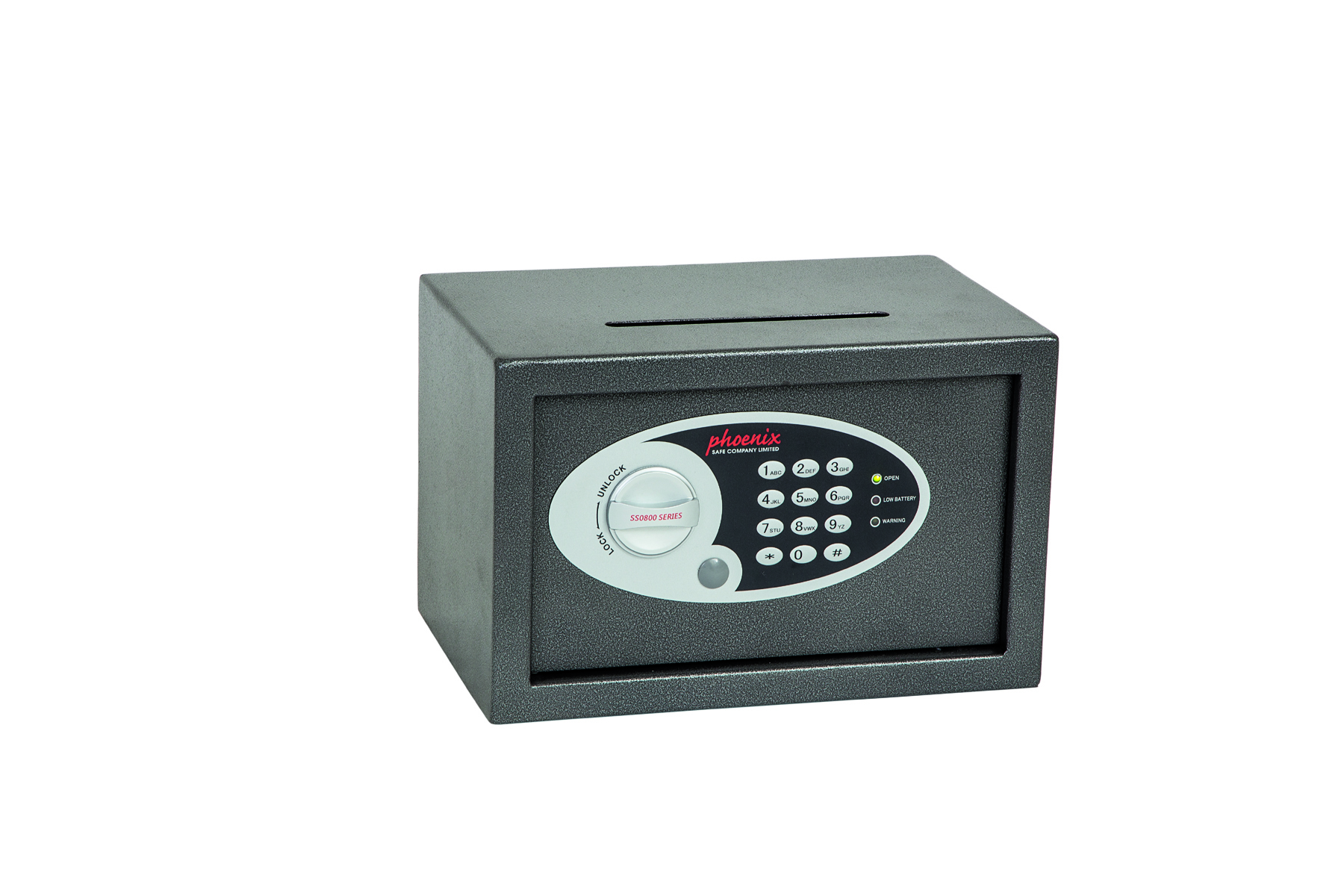 Phoenix Vela Deposit Home & Office Security Safe — Graphite Grey