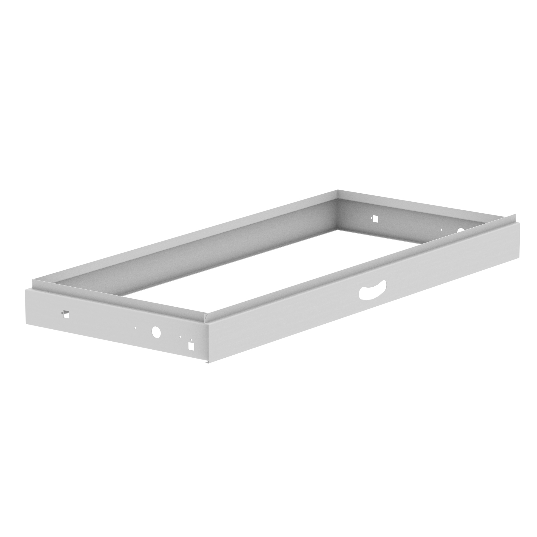 Qube Roll Out Suspended Filing Frame — Light Grey