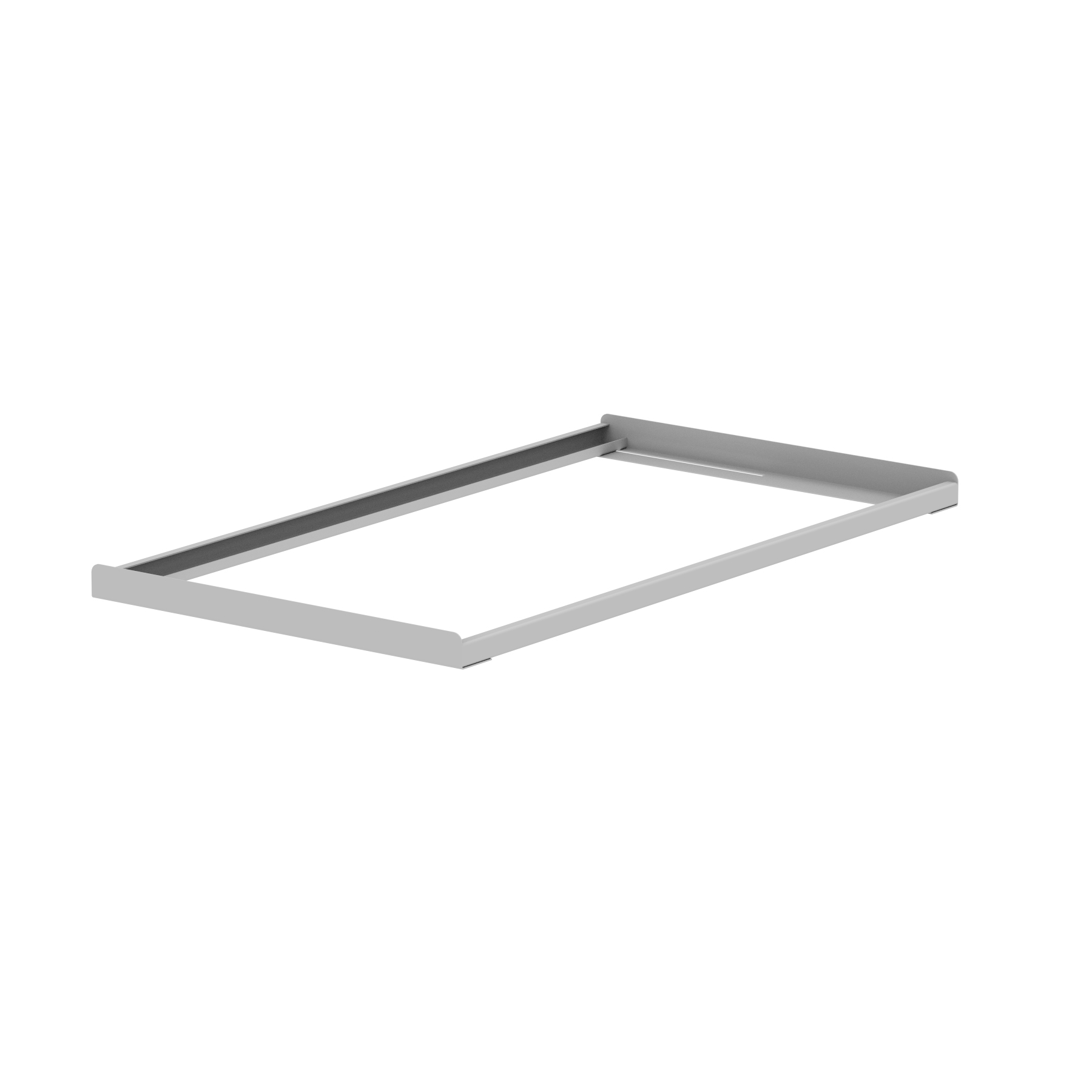 Qube Lateral Filing Frame — Light Grey