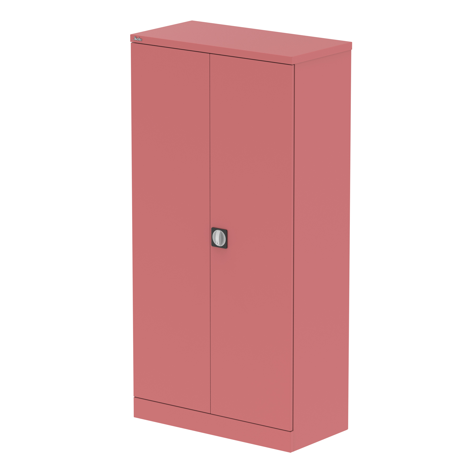 Qube Stationery 2-Door Cupboard With Shelves — Antique Pink
