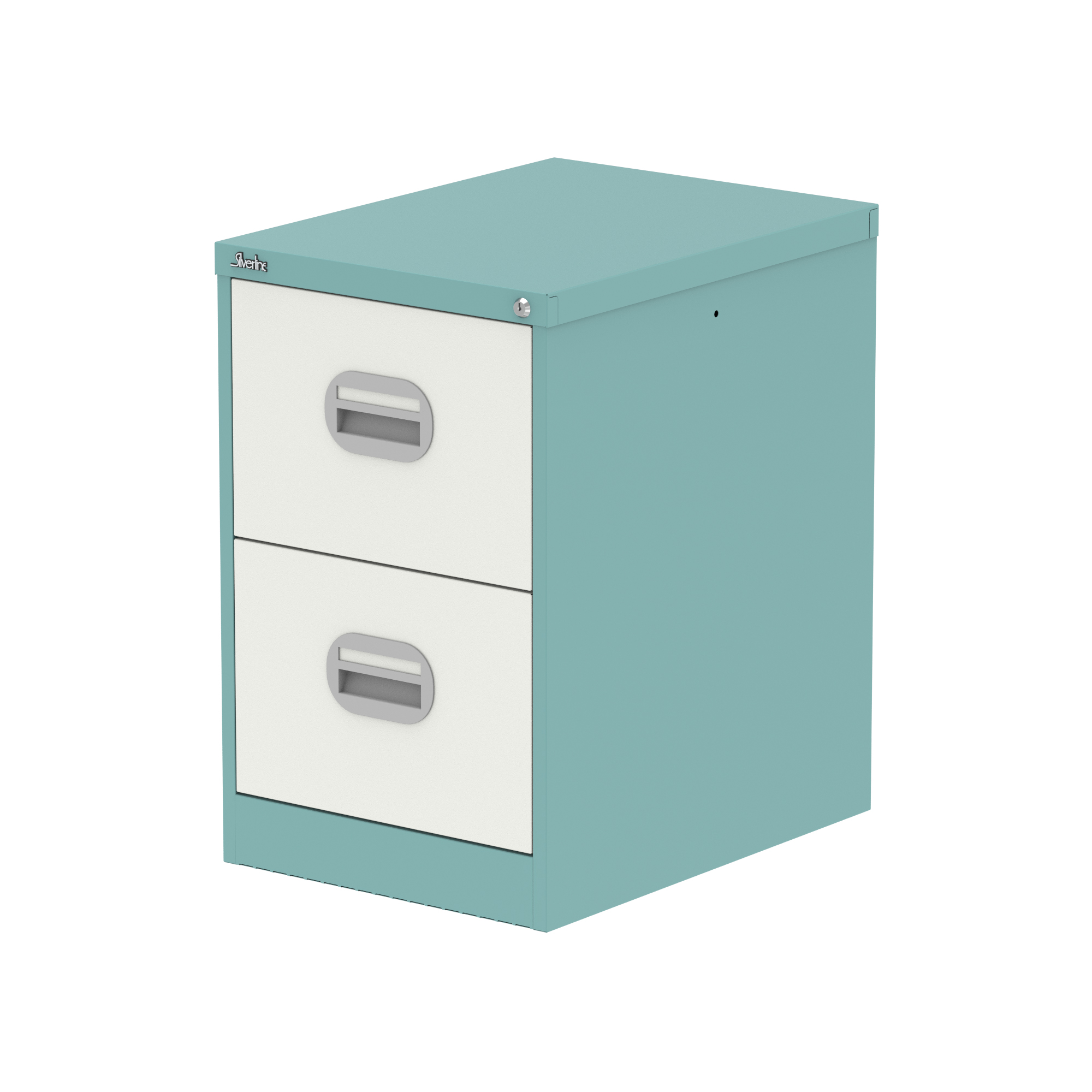 Pastel Turquoise & Satin White