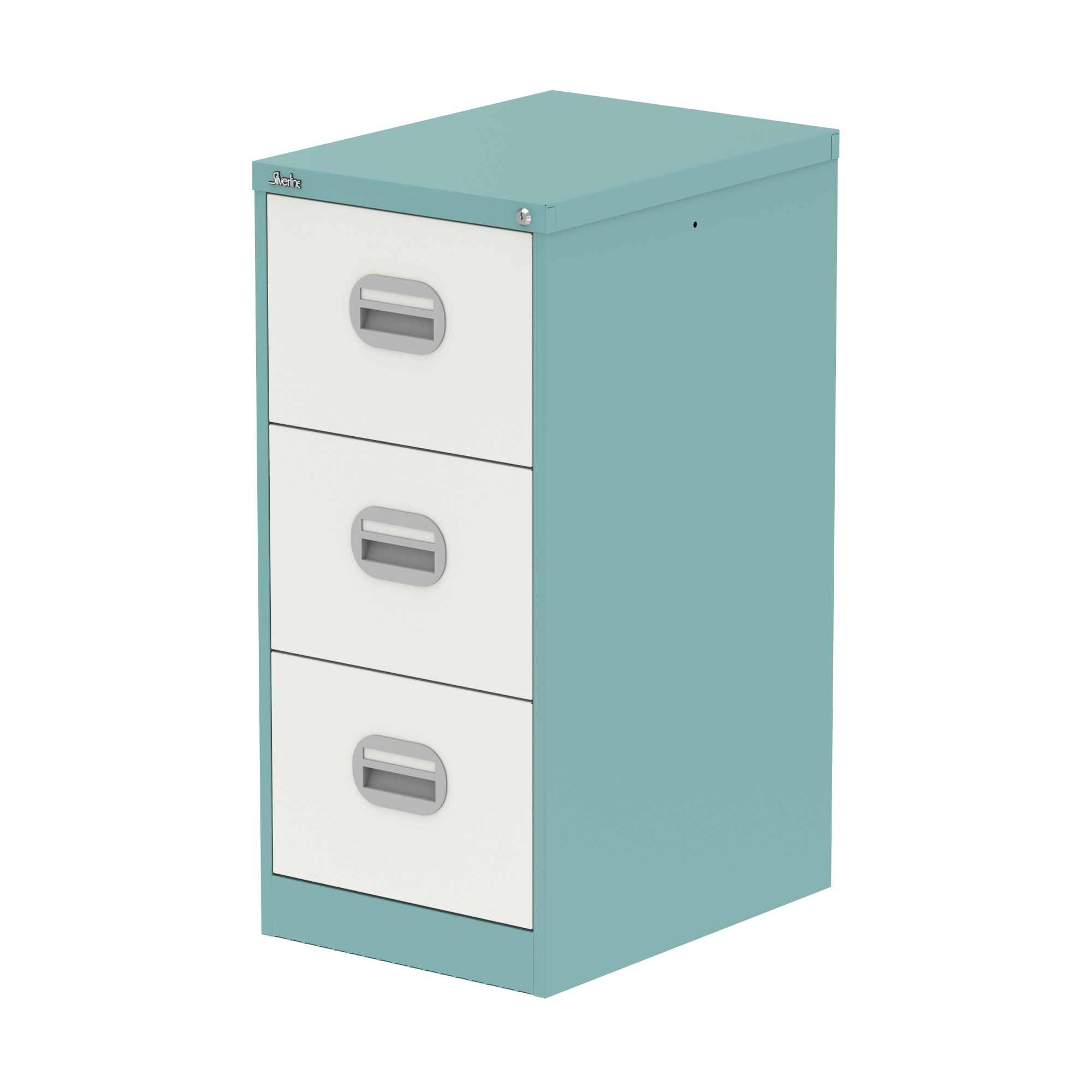 Pastel Turquoise & Satin White