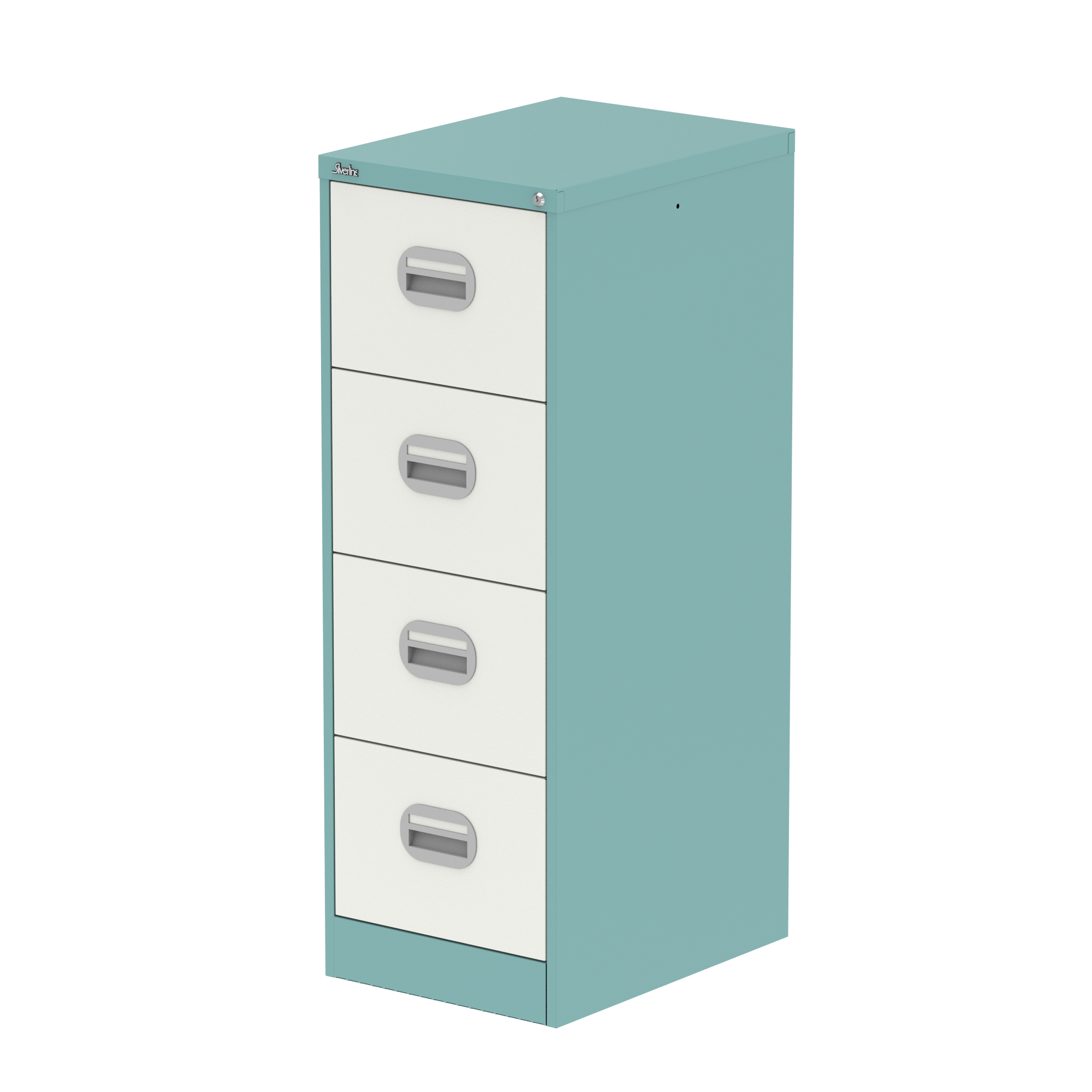 Pastel Turquoise & Satin White