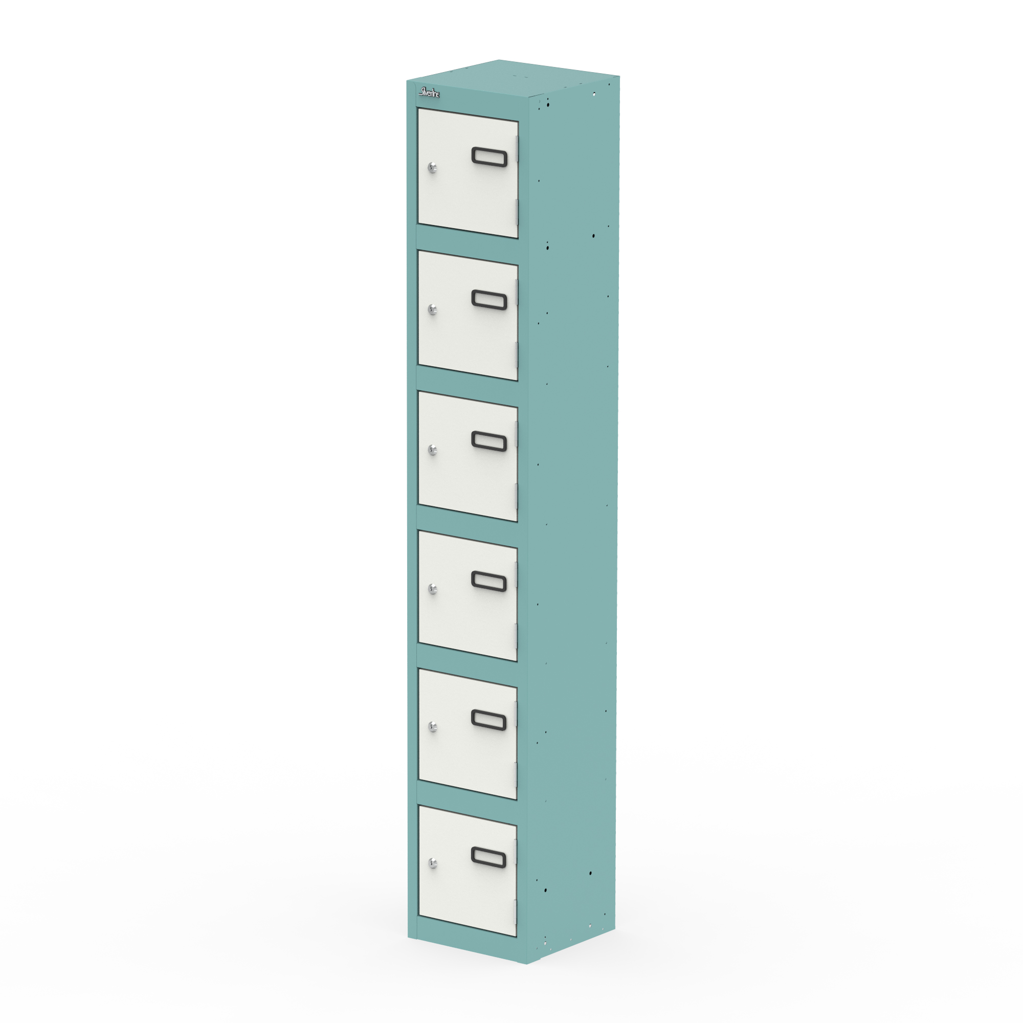 Pastel Turquoise & Satin White