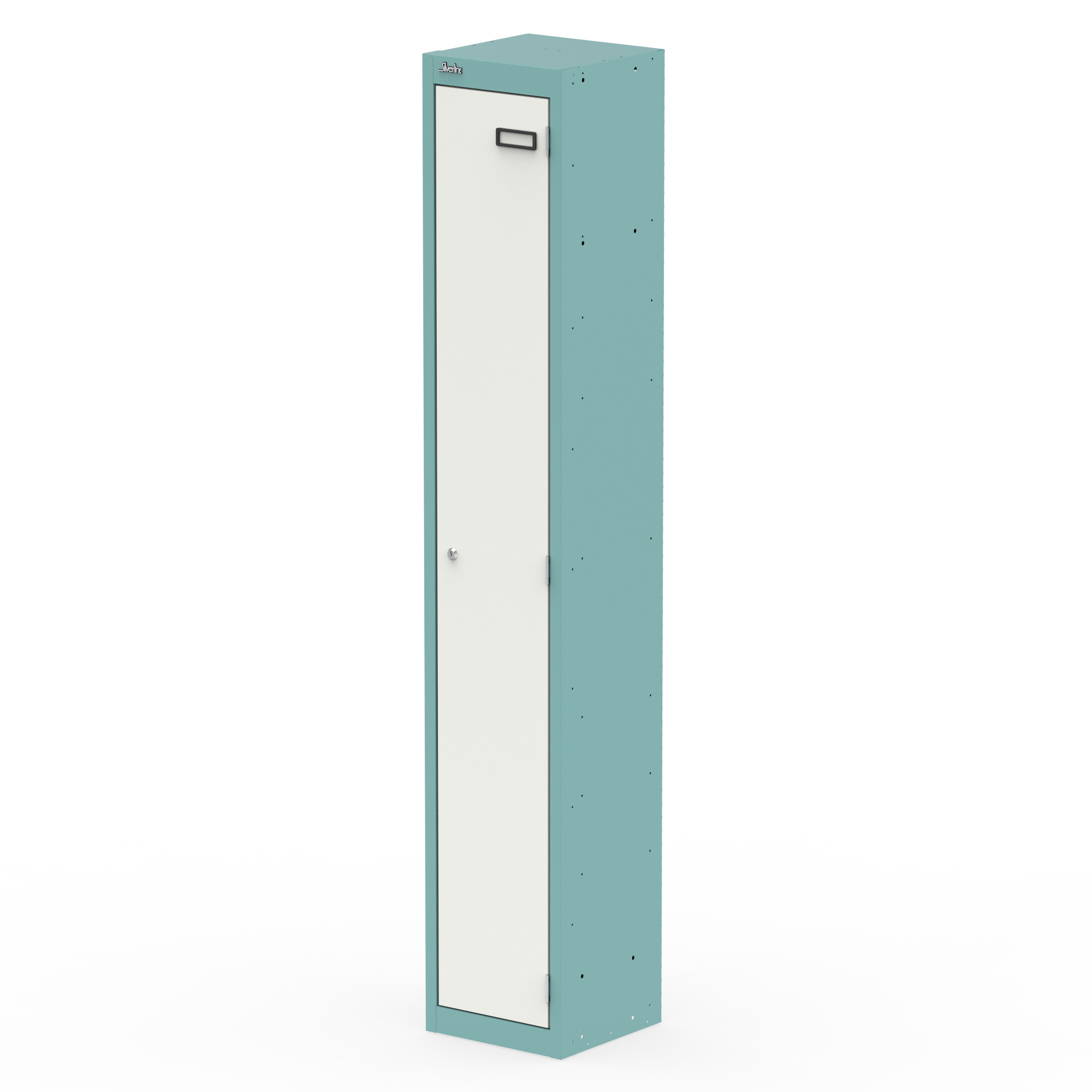 Pastel Turquoise & Satin White