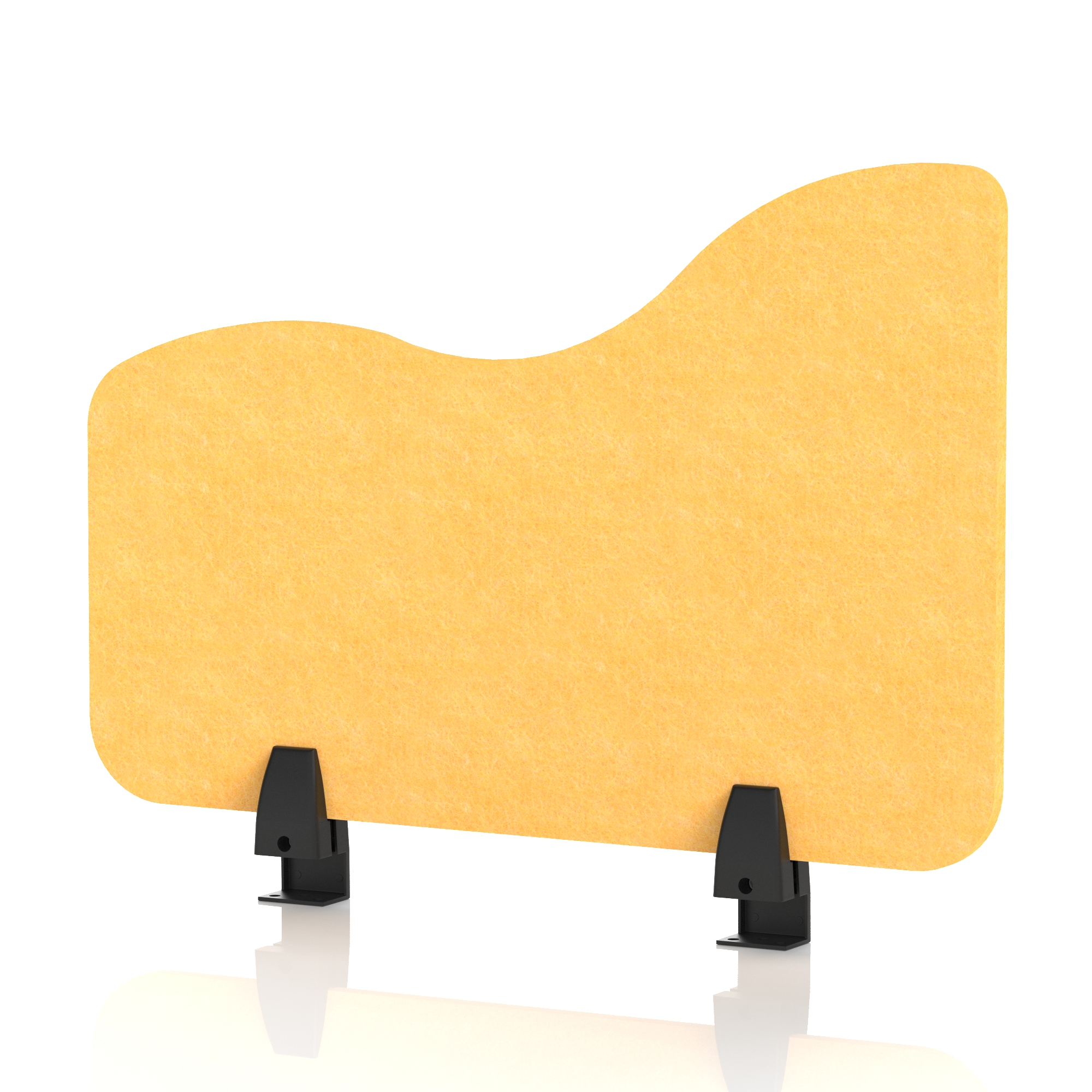 Sch! Acoustic Desktop Side Screen - Wave — Buttercup Yellow