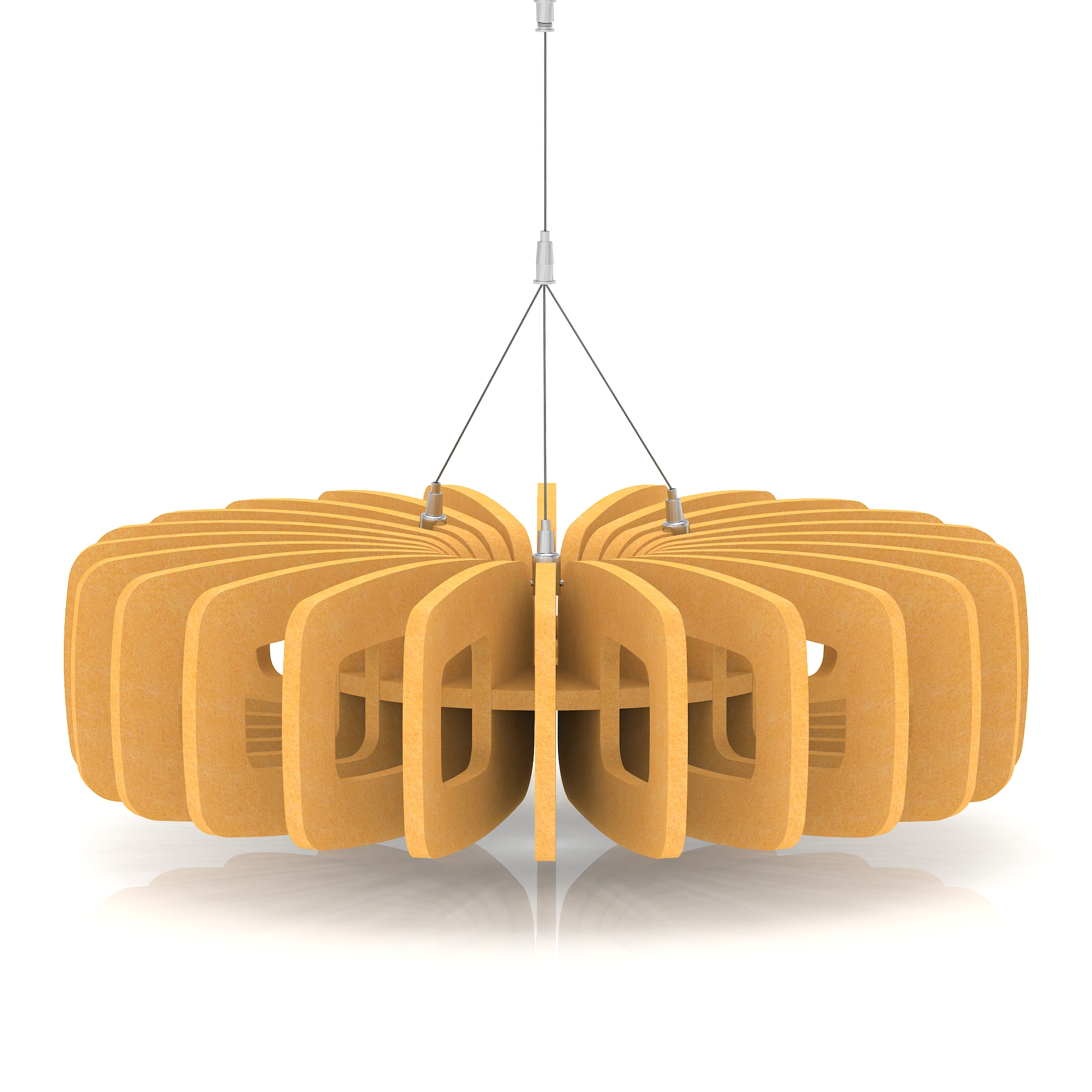 Sch! Acoustic Ceiling Baffles - Shade - Type B — Buttercup Yellow