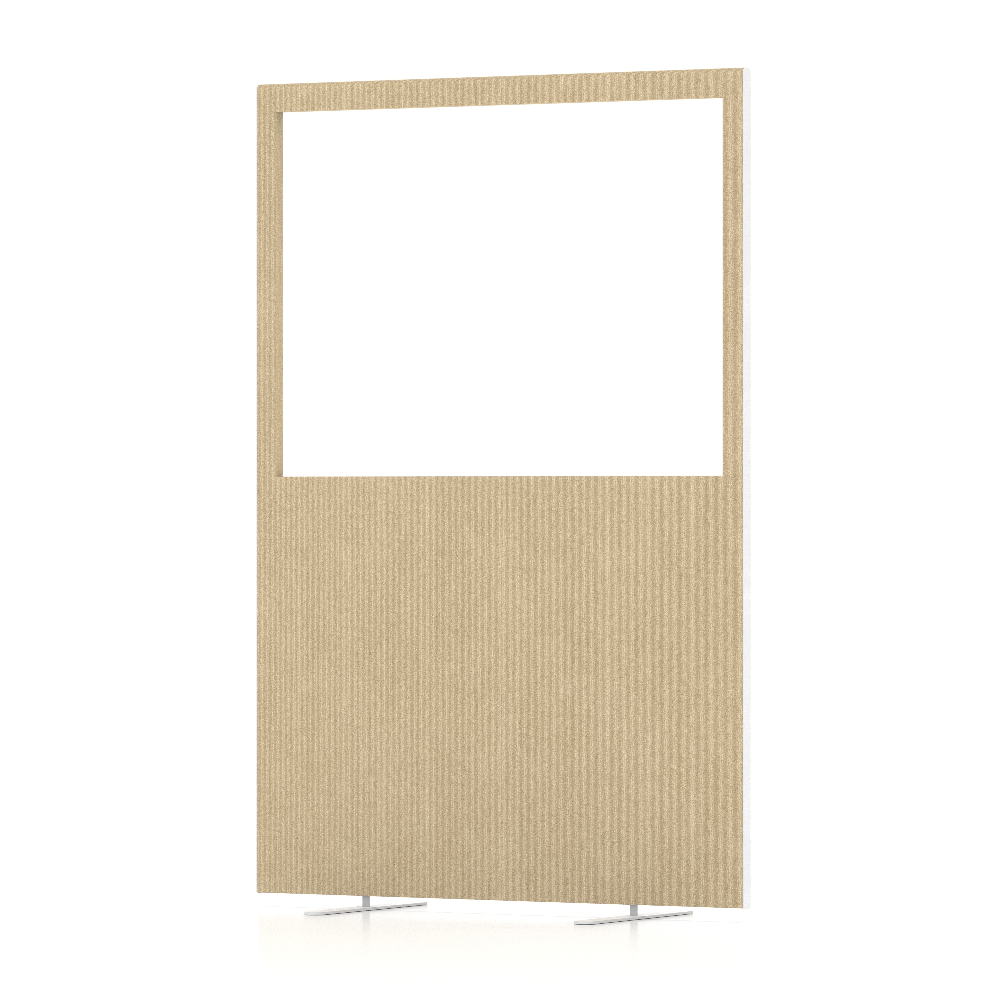 Impulse Plus Oblong Half Vision Floor Screen - 1800mm High — Beige