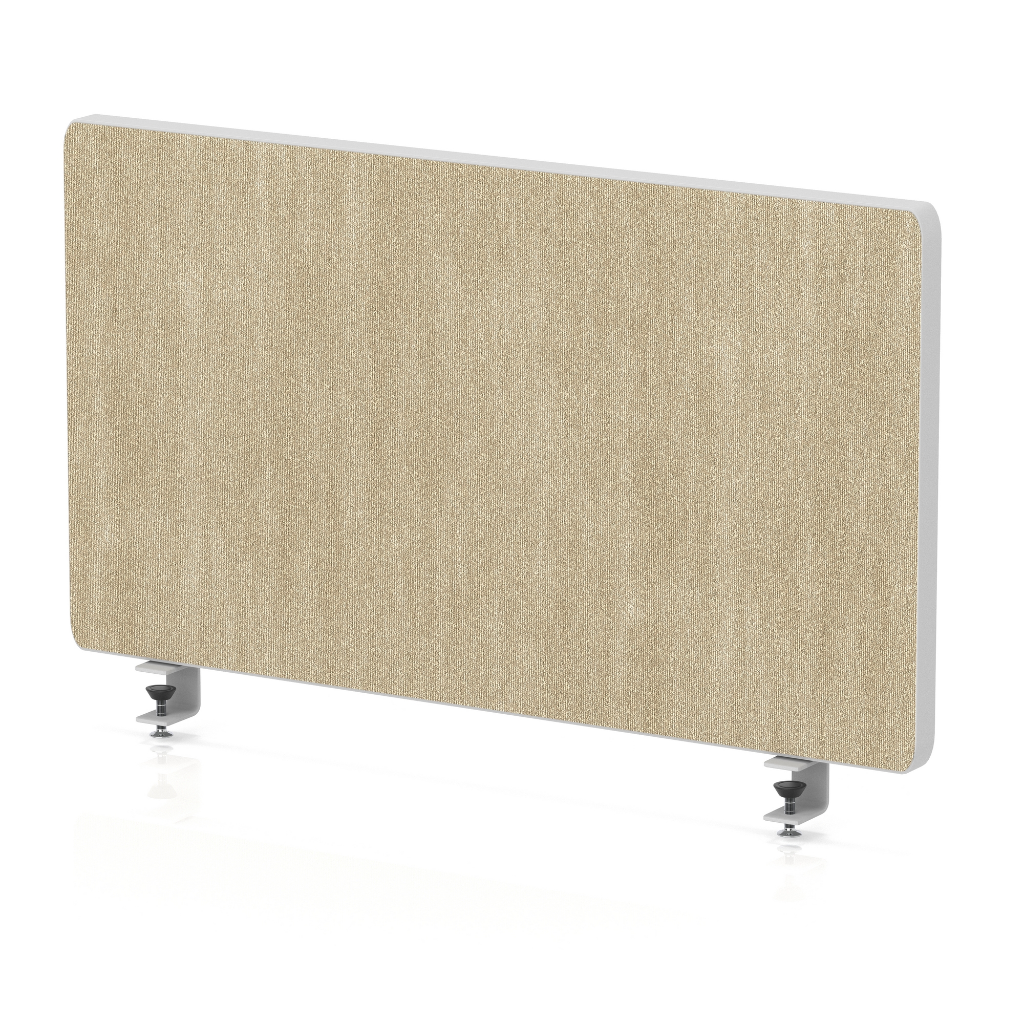 Impulse Plus Oblong Screen With Rounded Corners - 400mm High — Beige