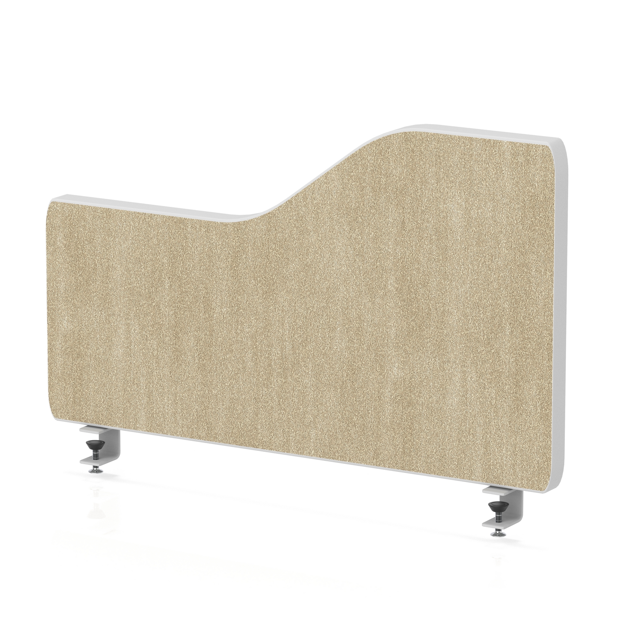 Impulse Plus Wave Screen With Rounded Corners - 400mm High — Beige