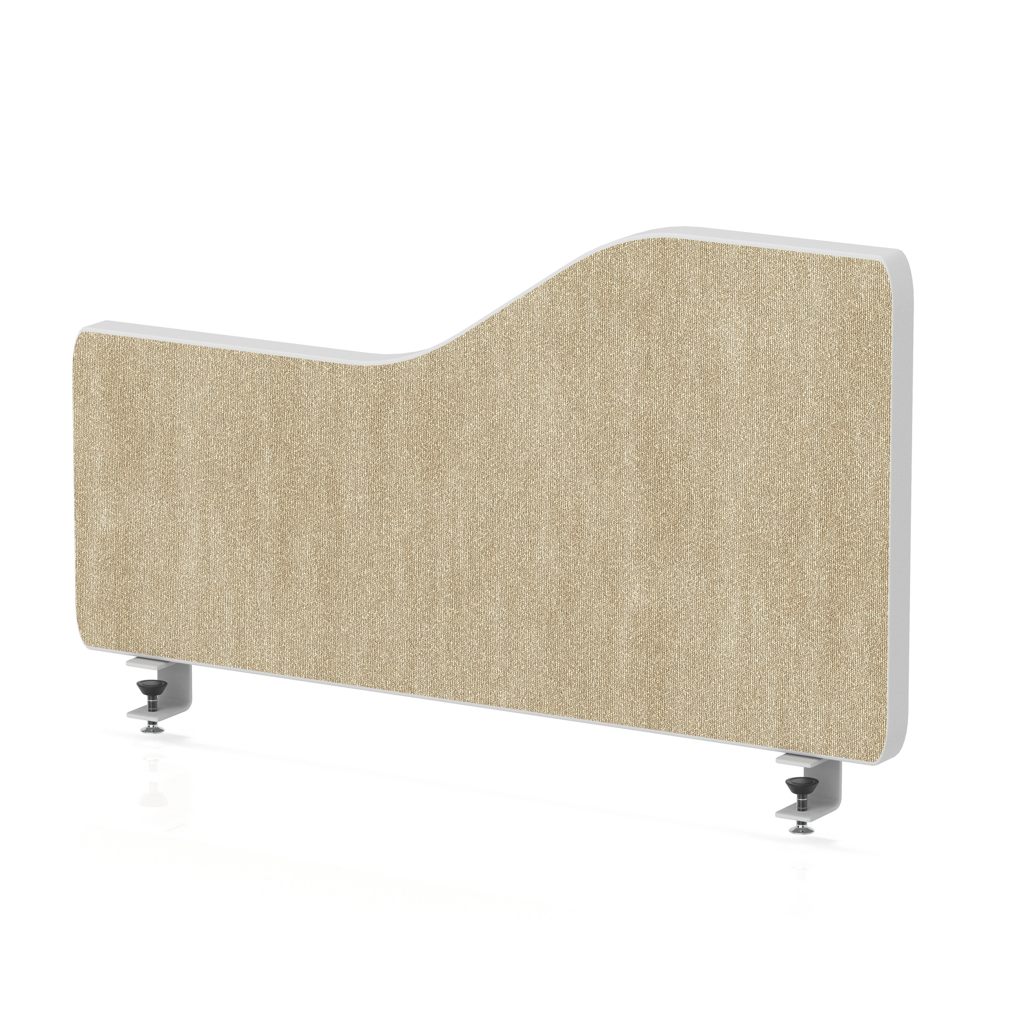 Impulse Plus Wave Screen With Rounded Corners - 300mm High — Beige