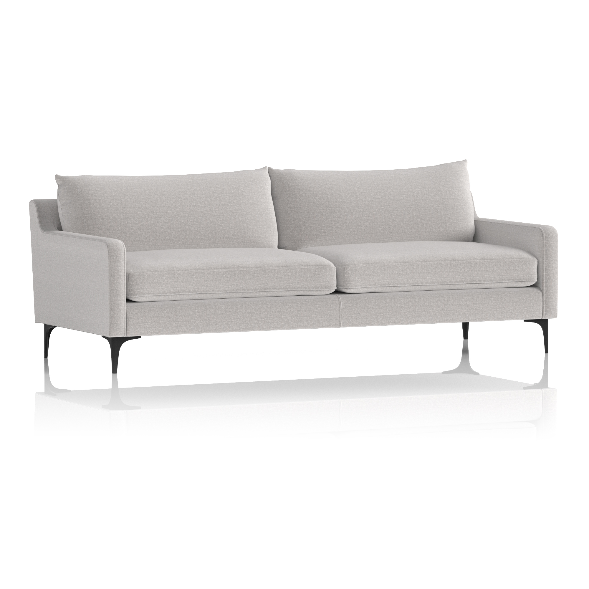 Emmy Cushioned 3 Seater Sofa — Fabric / Wood Frame