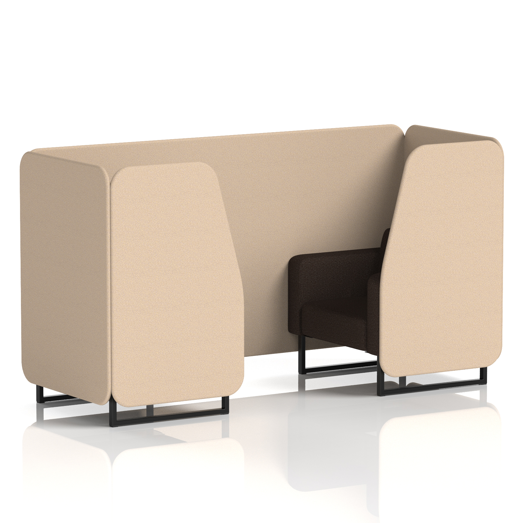 Brixworth Booth in Two Tone — Affix & Wed / Black Frame