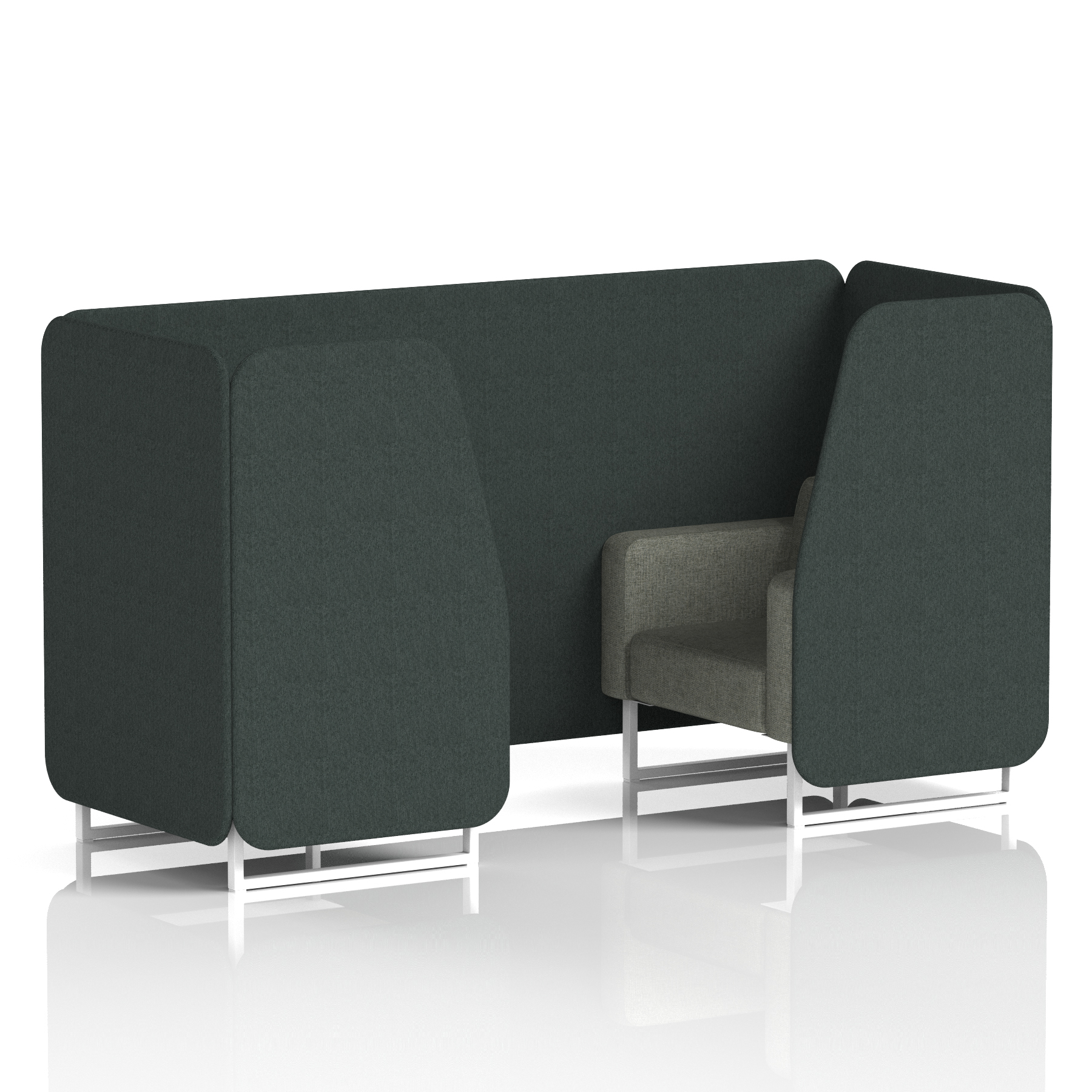 Charcoal & Vitreous / White Frame