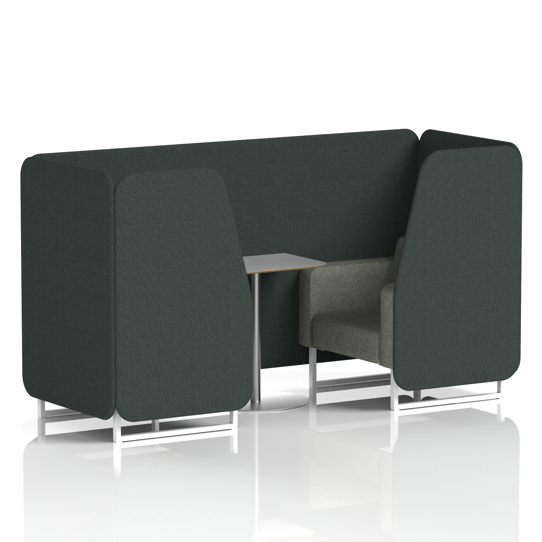 Charcoal & Vitreous & Grey / White Frame