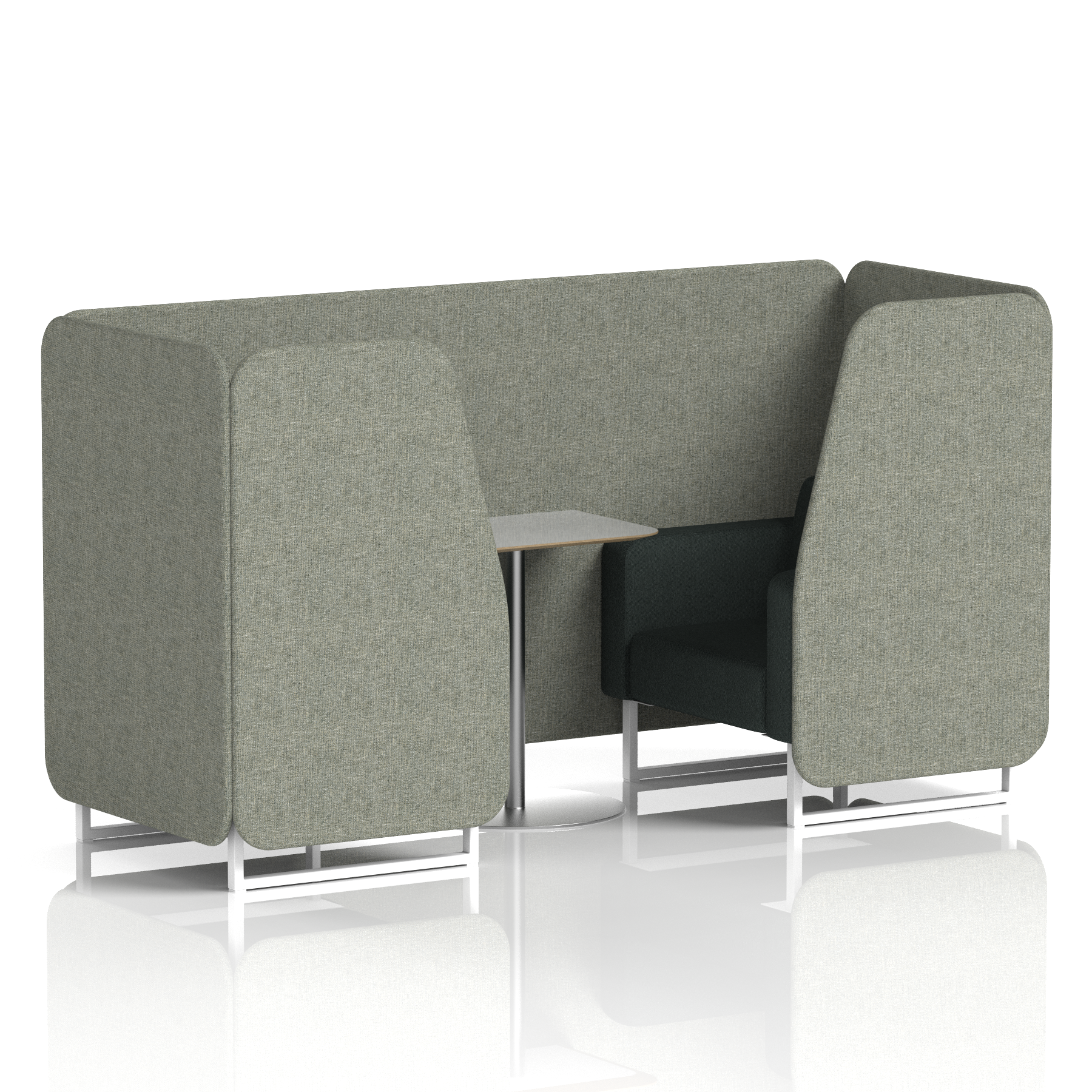 Vitreous & Charcoal & Grey / White Frame