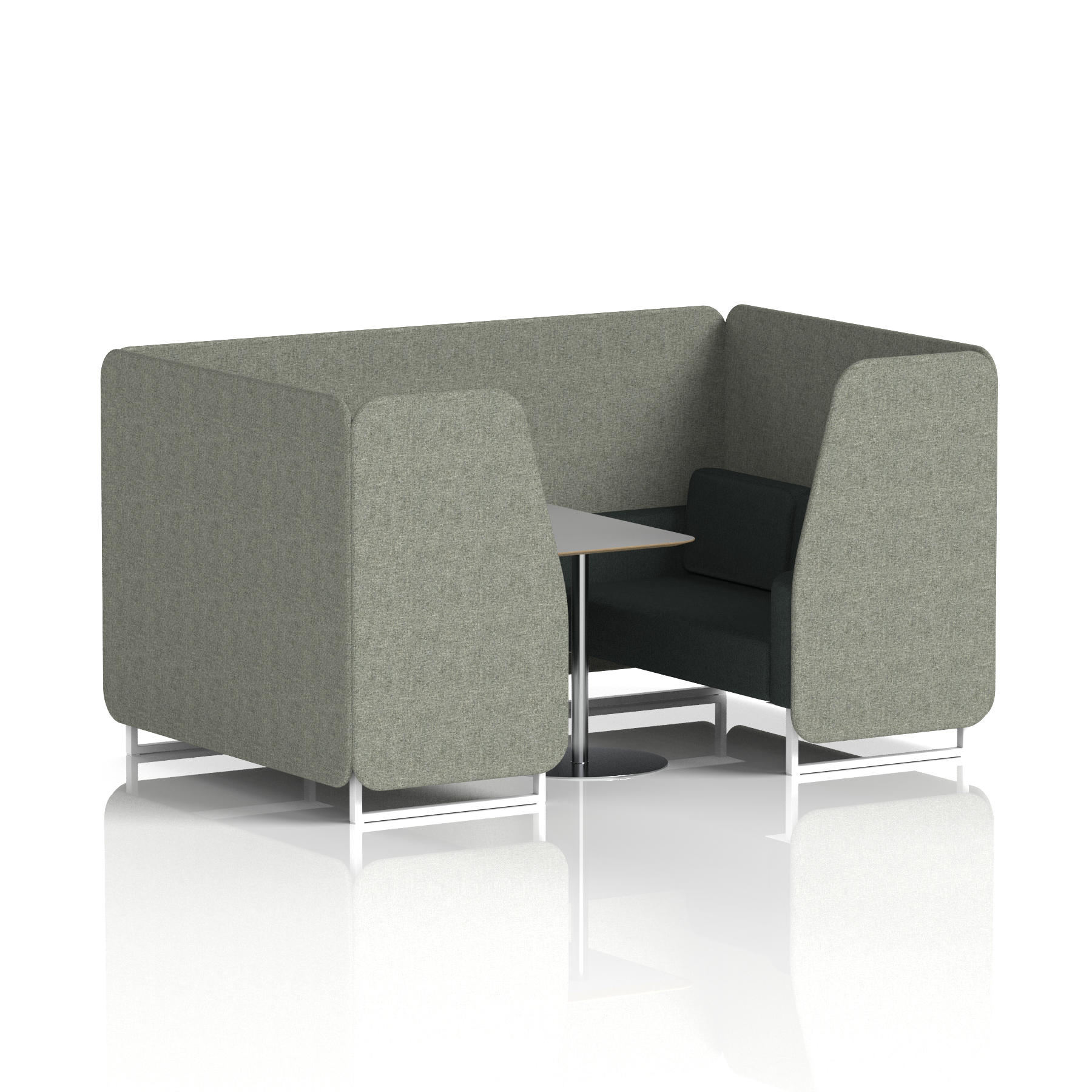 Vitreous & Charcoal & Grey / White Frame