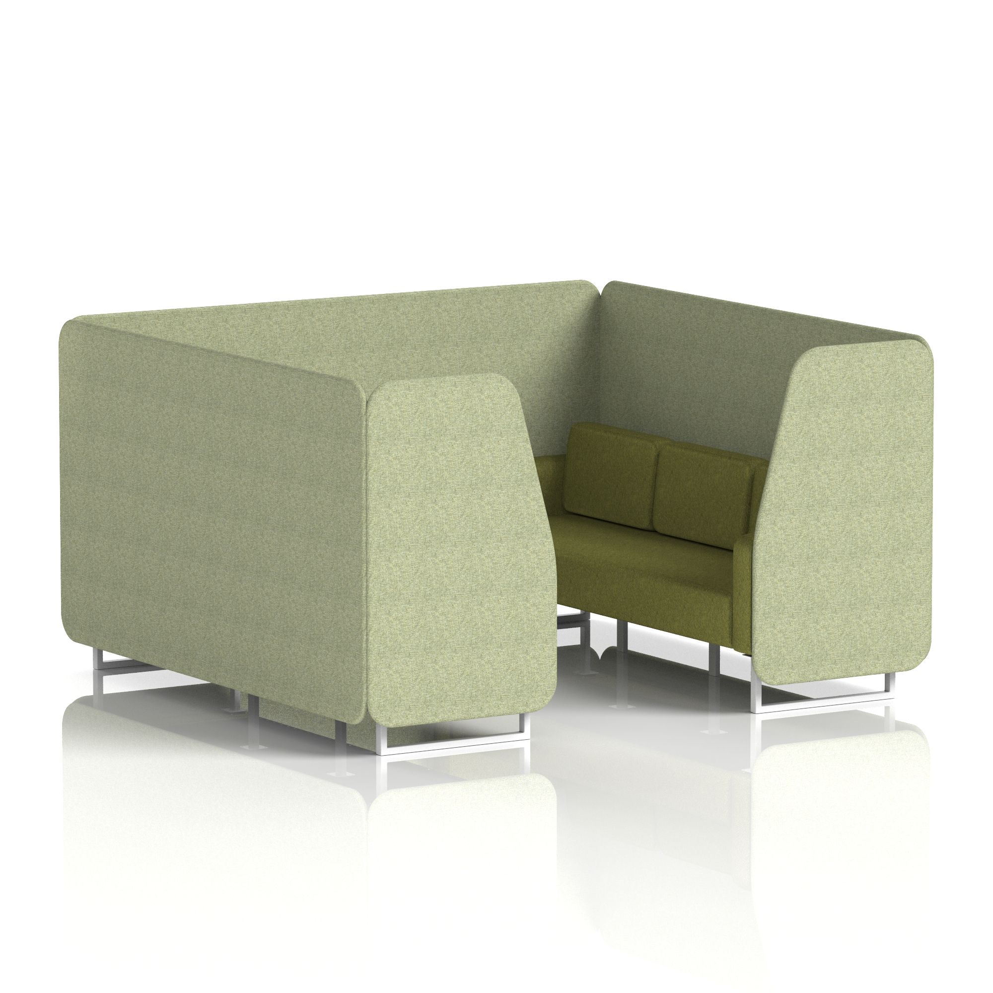 Burnish & Olive / White Frame