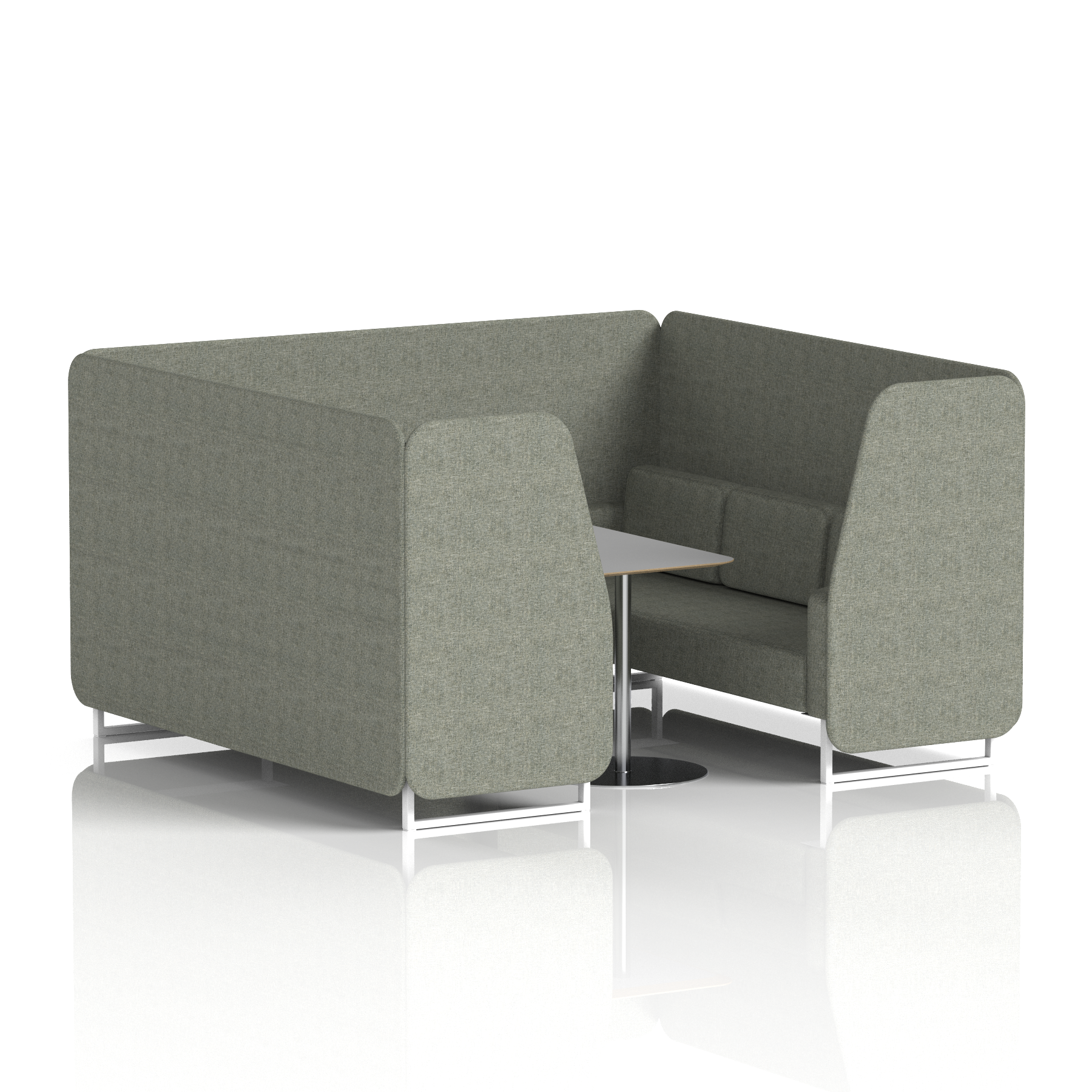 Vitreous & Grey / White Frame