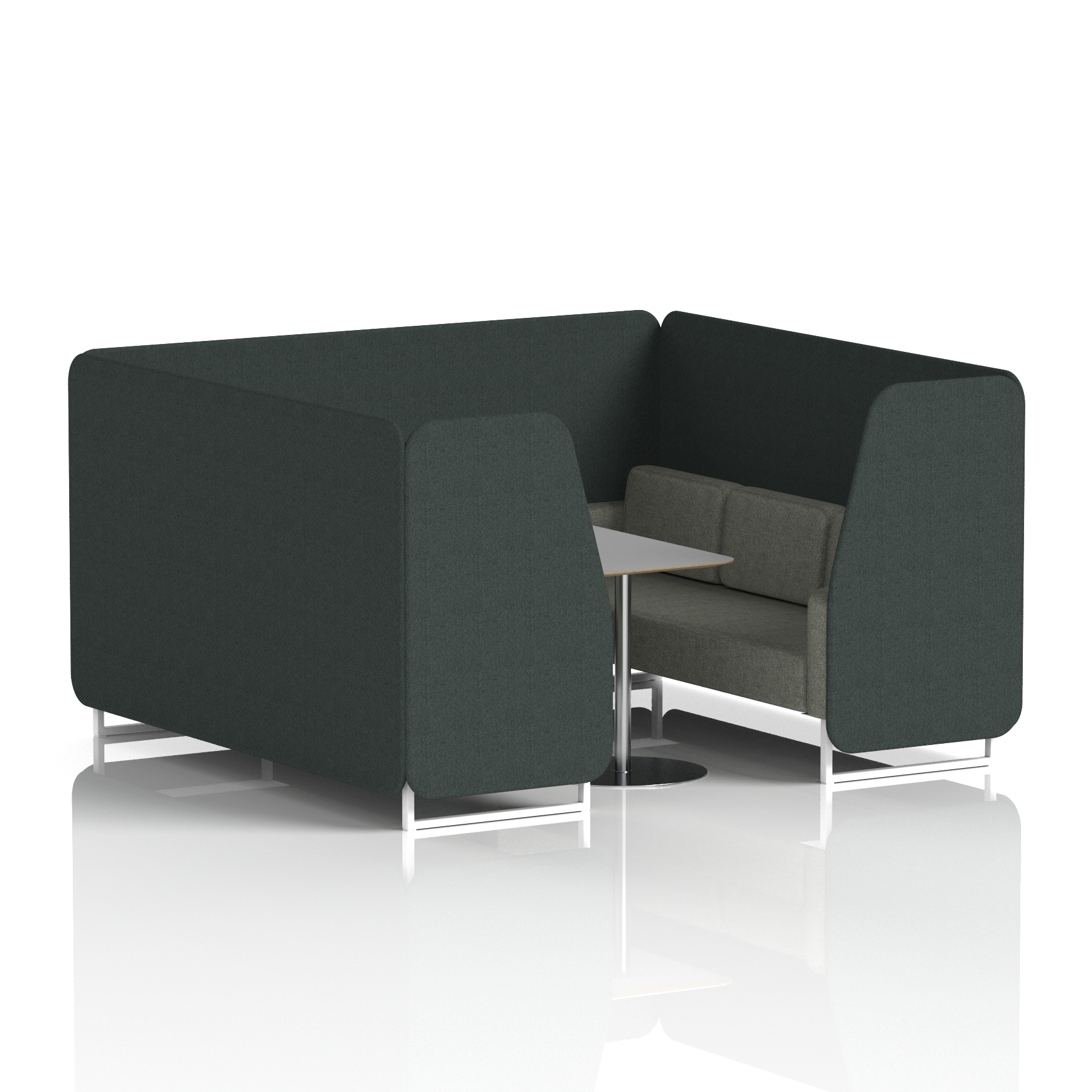Charcoal & Vitreous & Grey / White Frame