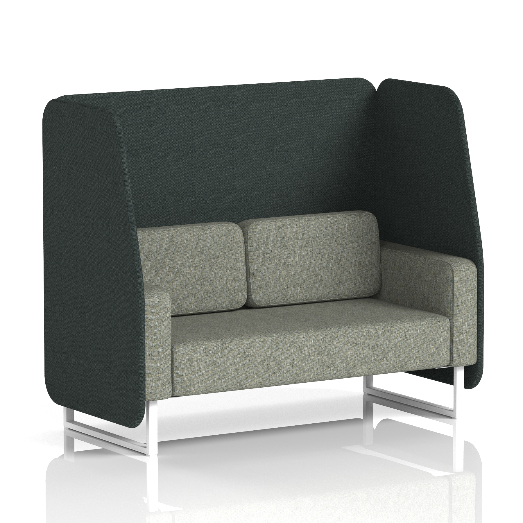 Charcoal & Vitreous / White Frame