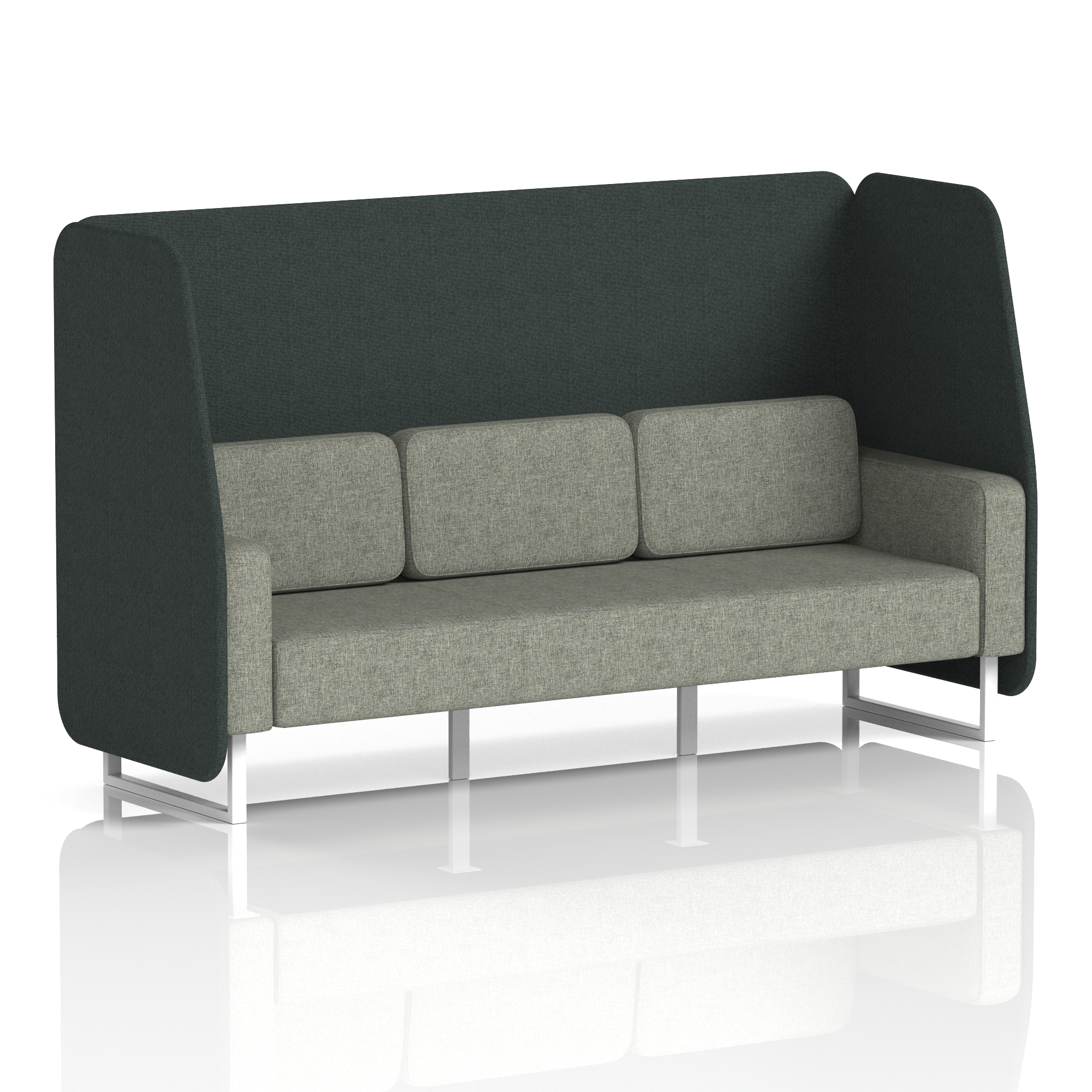 Charcoal & Vitreous / White Frame