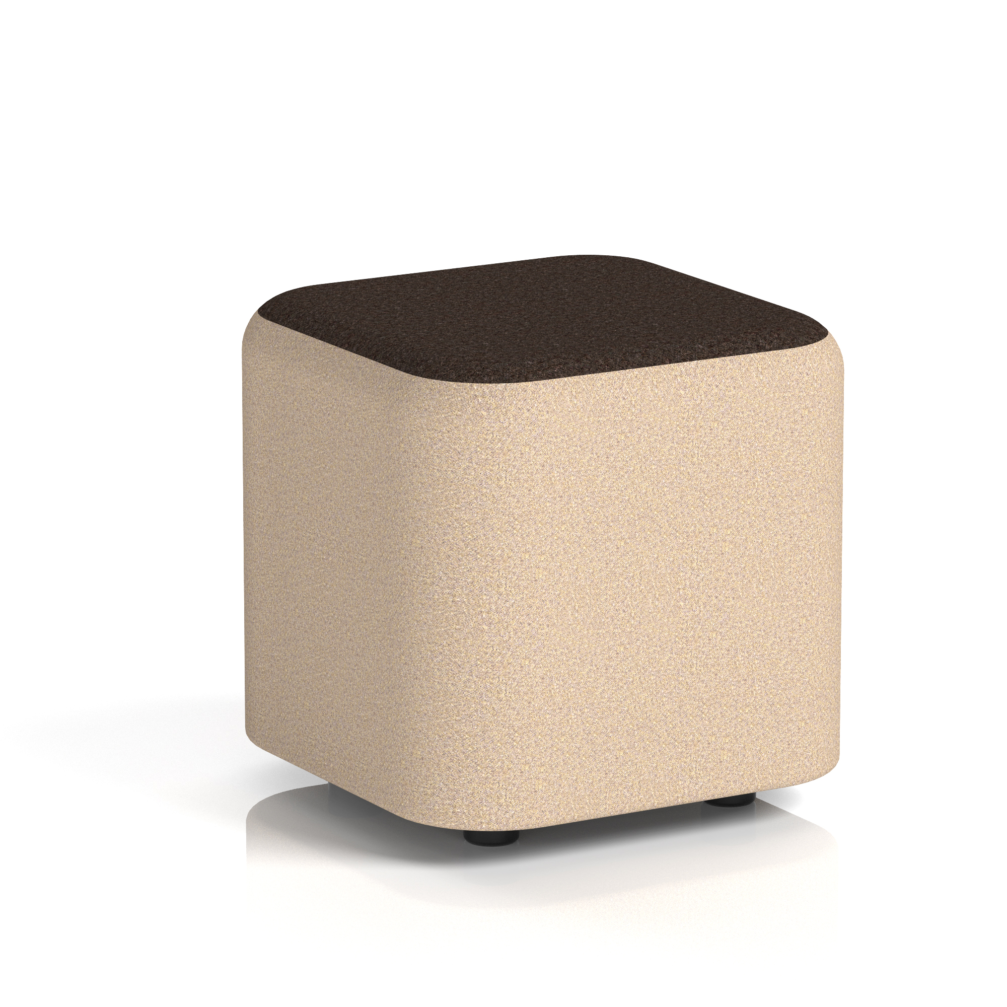 Harlestone Square Stool in Two Tone — Affix & Wed