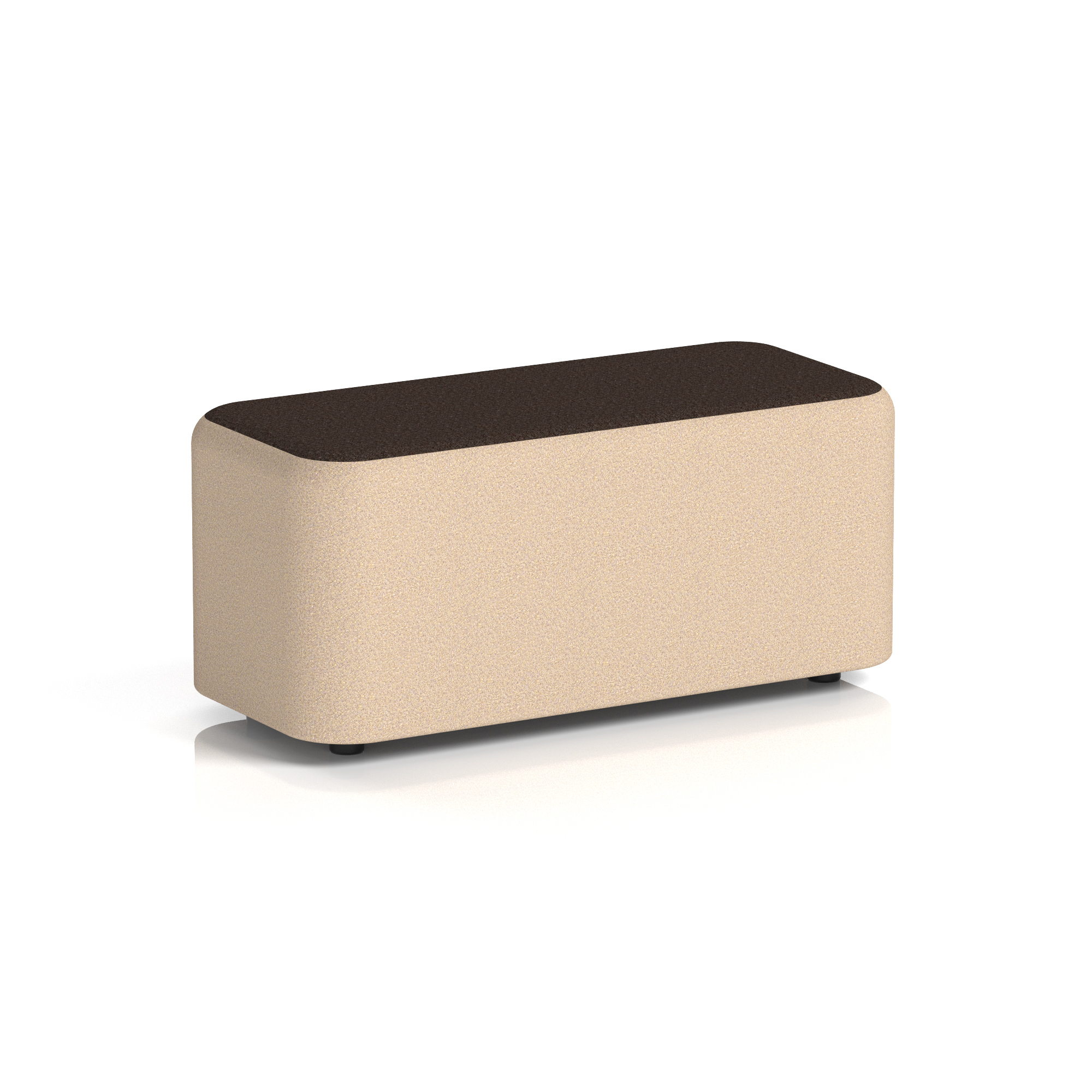 Harlestone Rectangular Stool in Two Tone — Affix & Wed