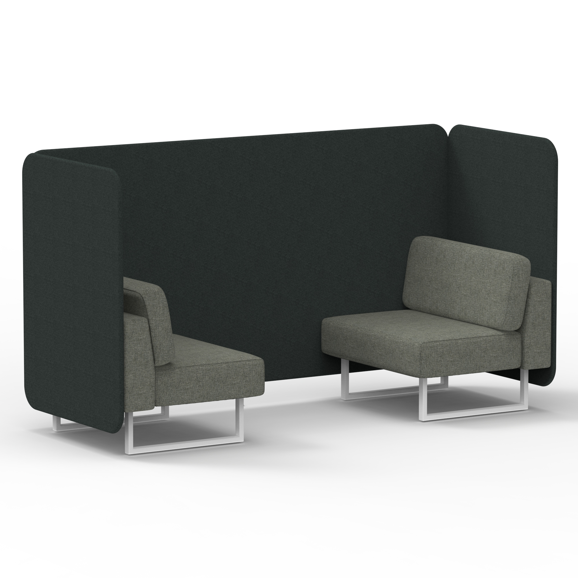 Charcoal & Vitreous / White Frame