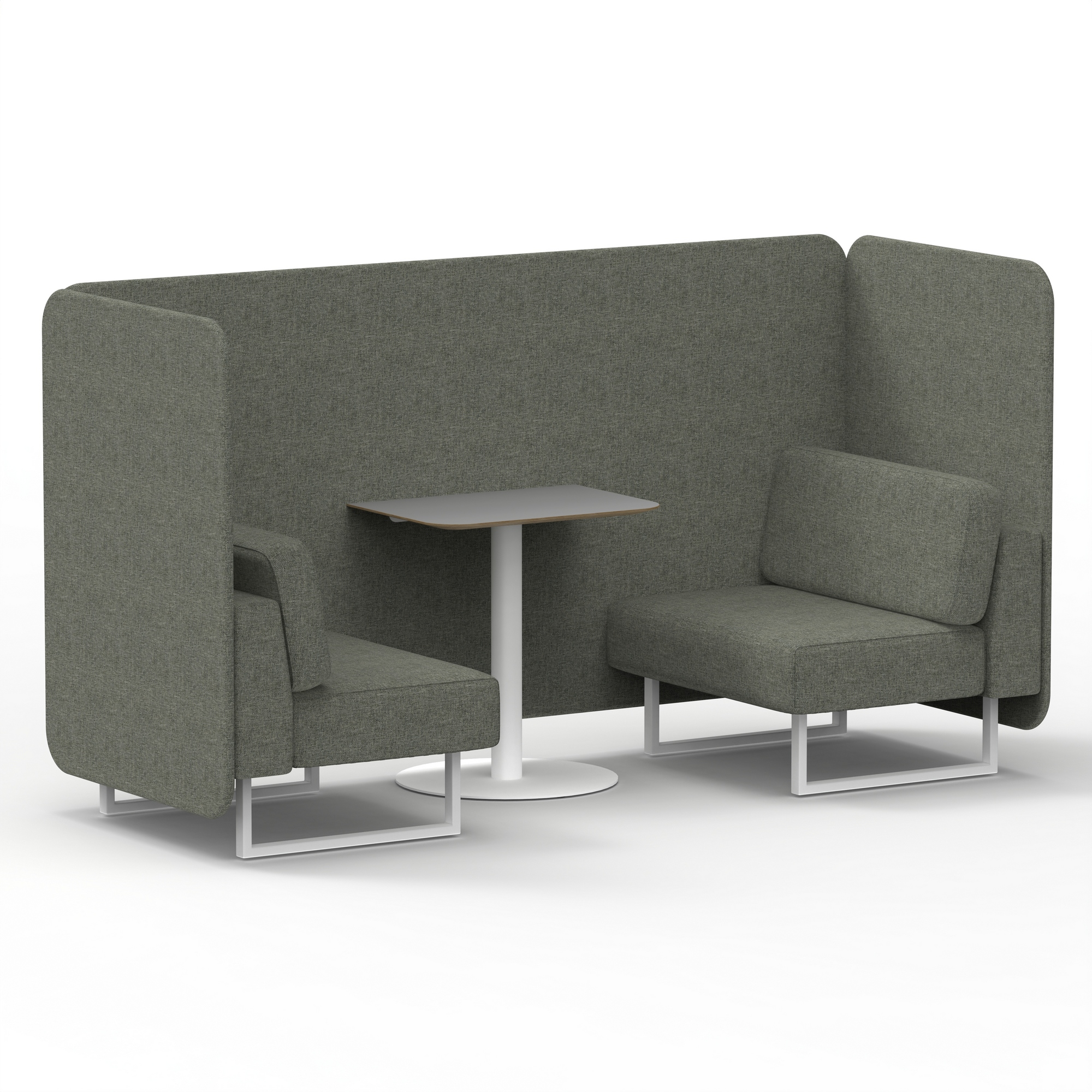 Vitreous & Grey / White Frame