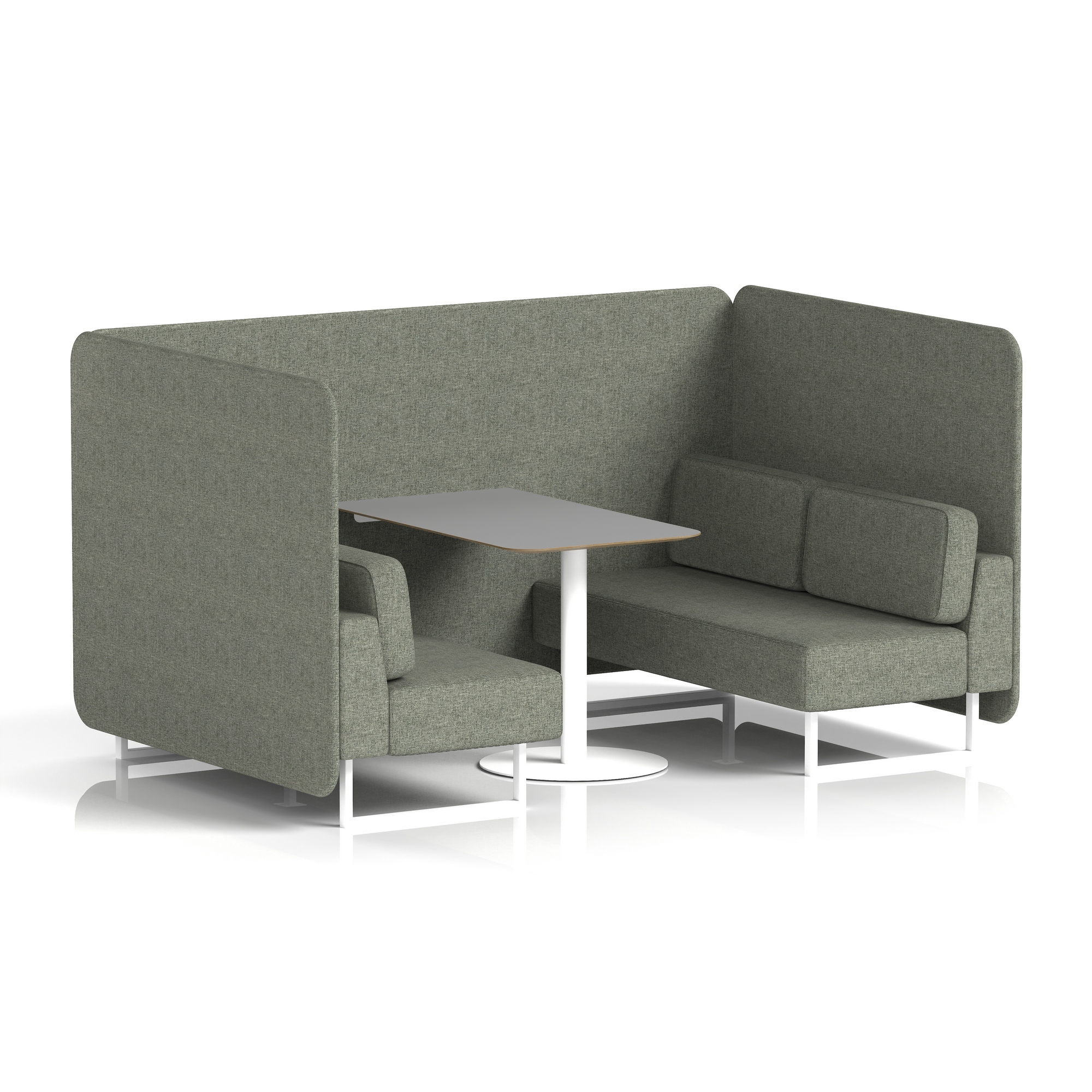 Vitreous & Grey / White Frame