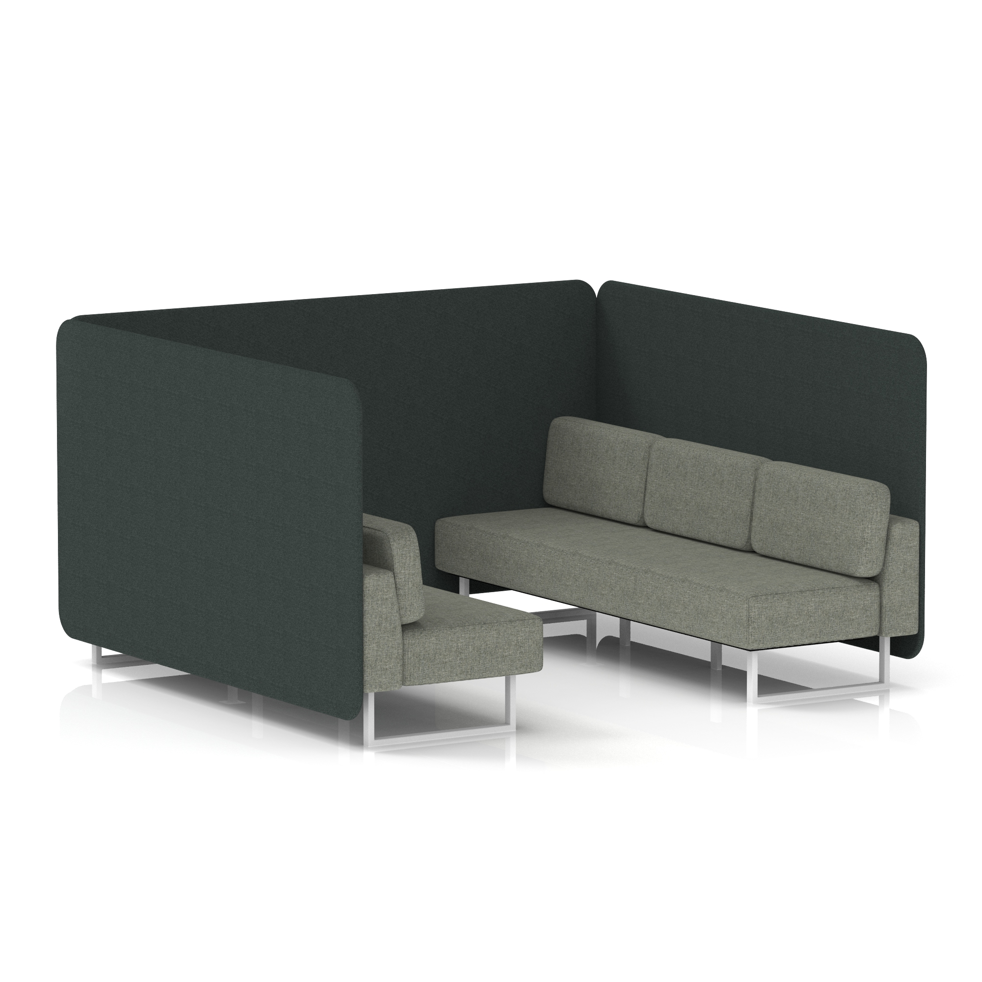Charcoal & Vitreous / White Frame