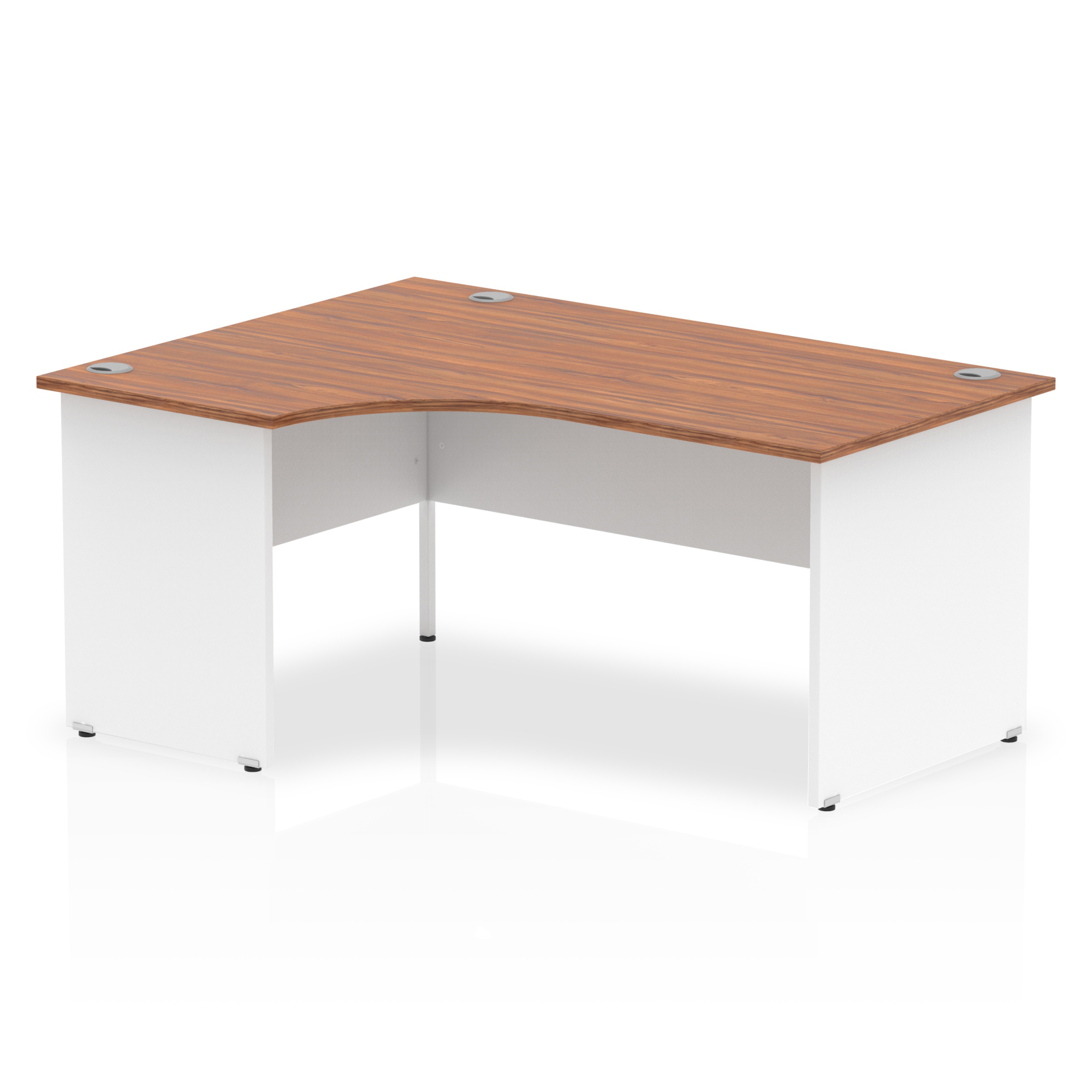 Walnut & White / White Panel Frame