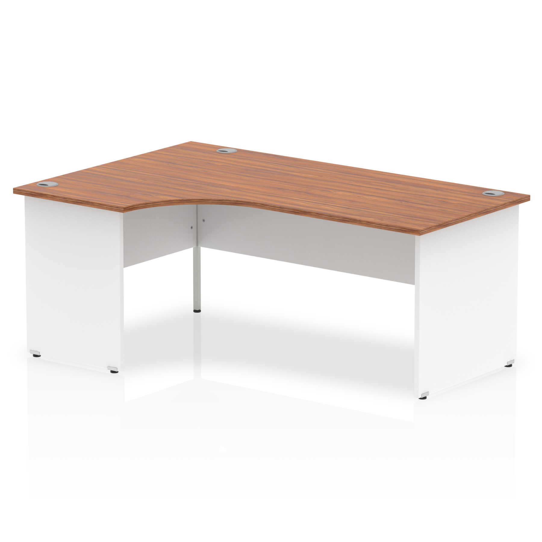 Walnut & White / White Panel Frame