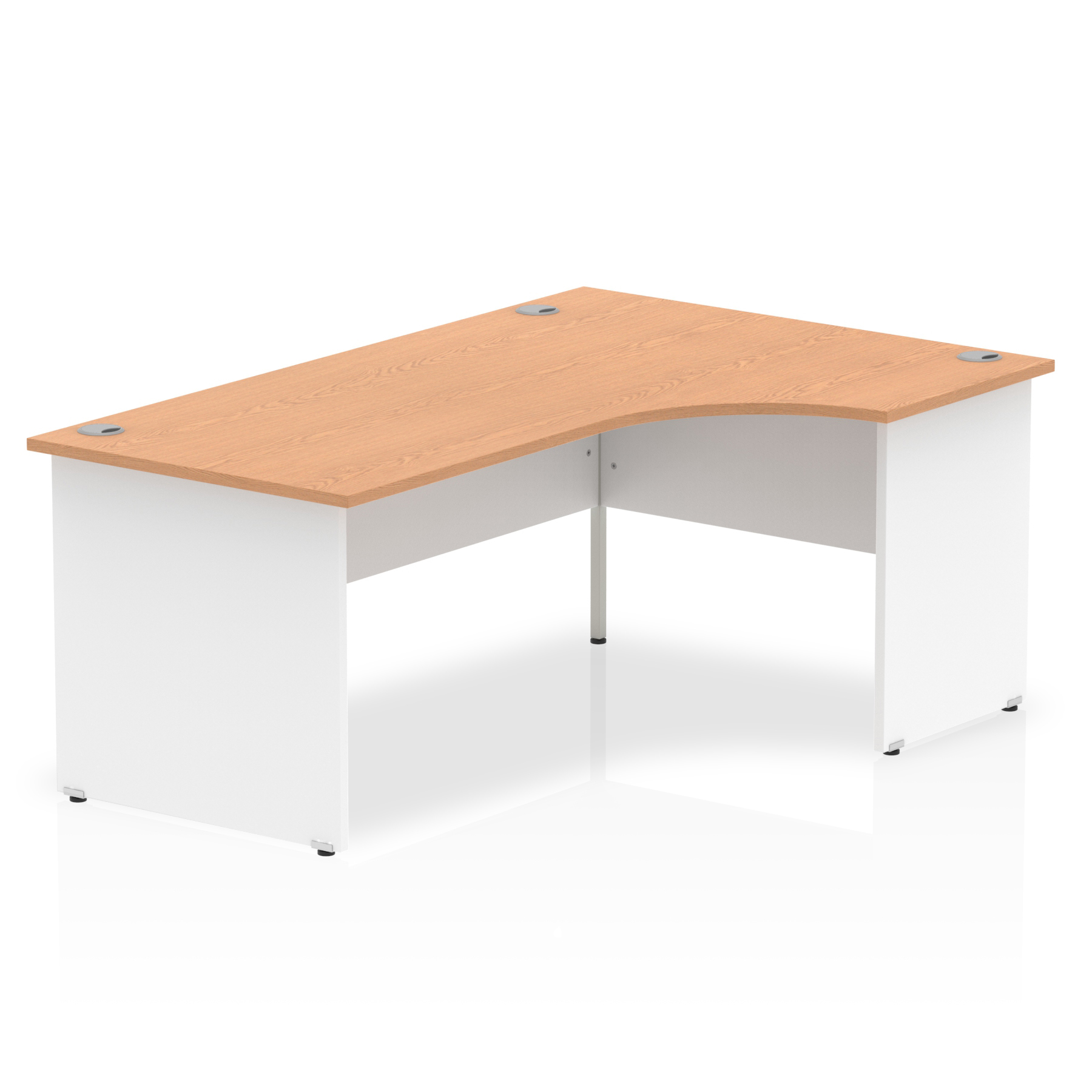 Oak & White / White Panel Frame