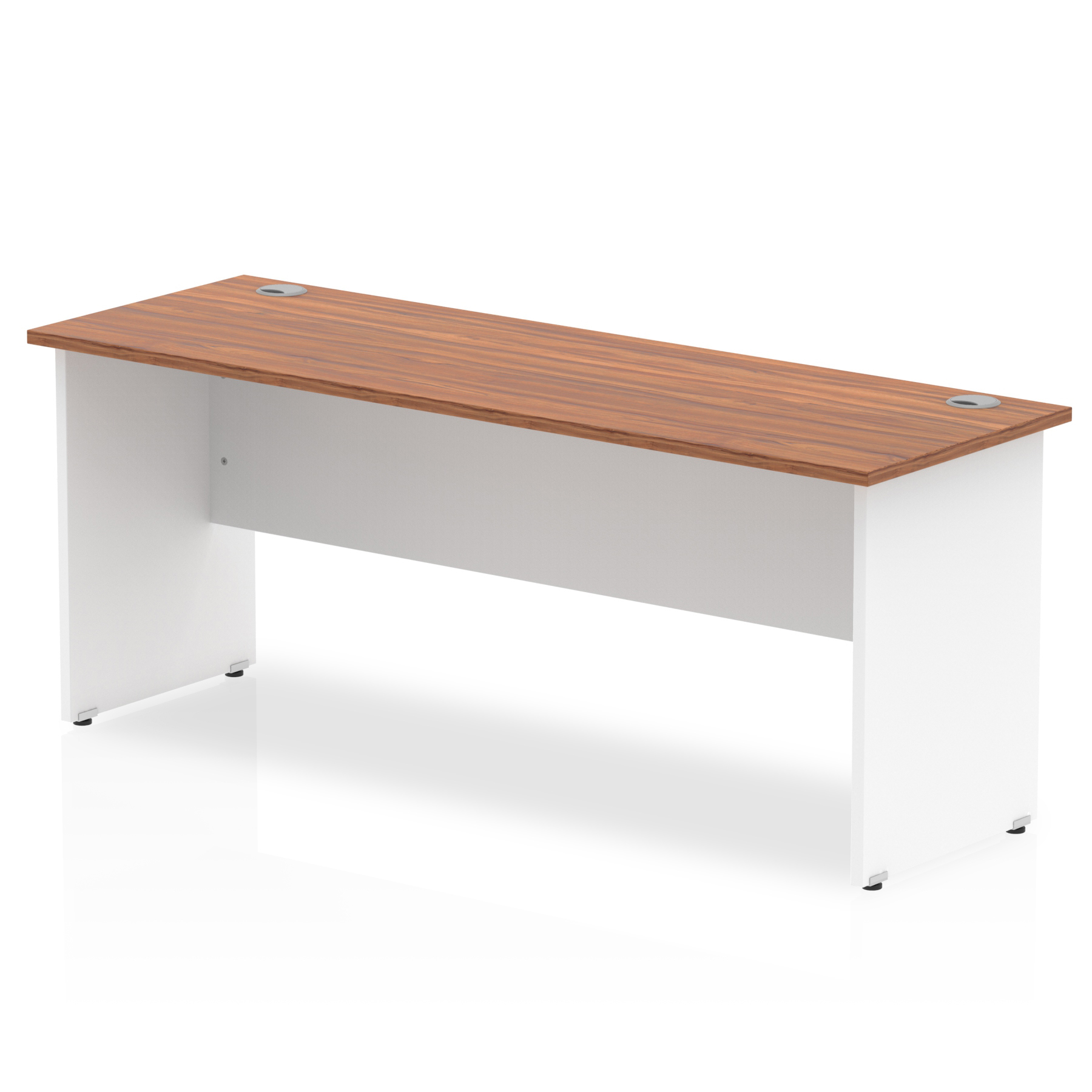 Walnut & White / White Panel Frame