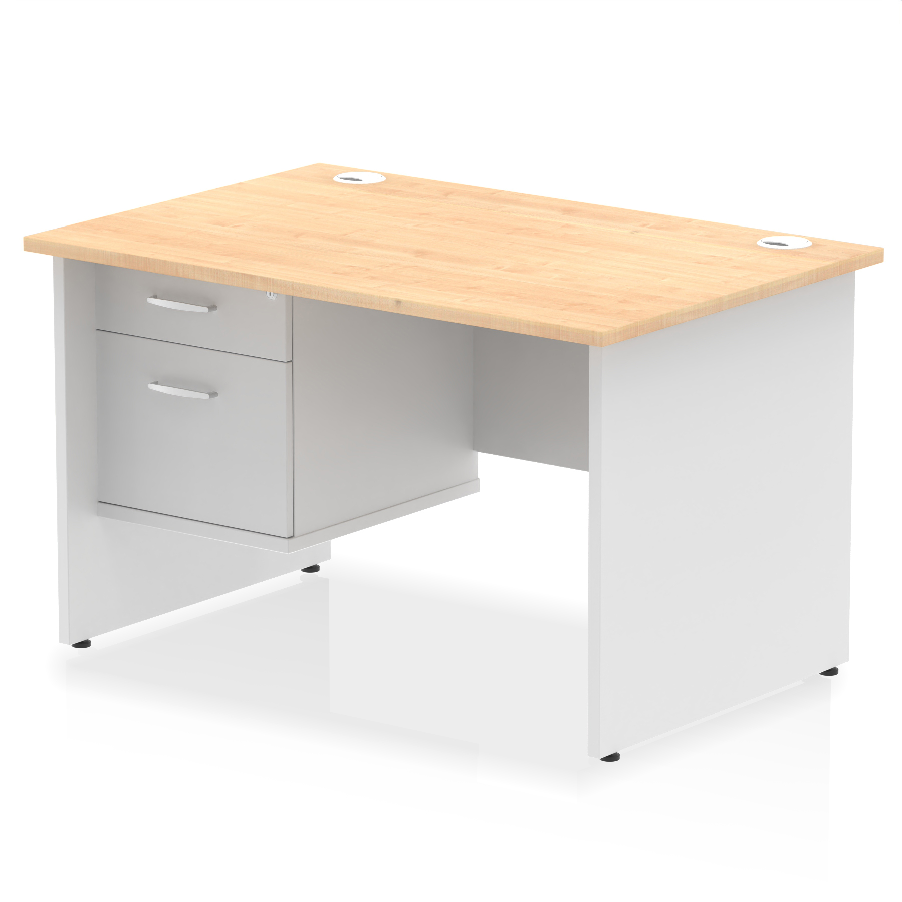 Maple & White / White Panel Frame